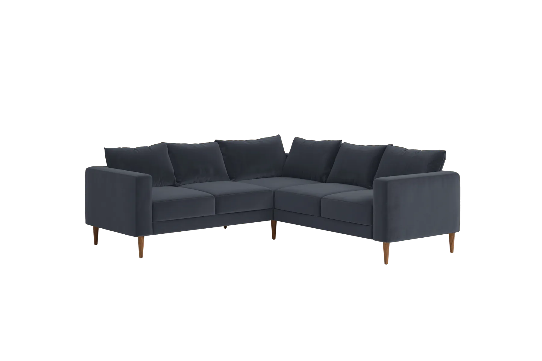 The Essential Corner Sectional (5 Seat) in Recycled Velvet