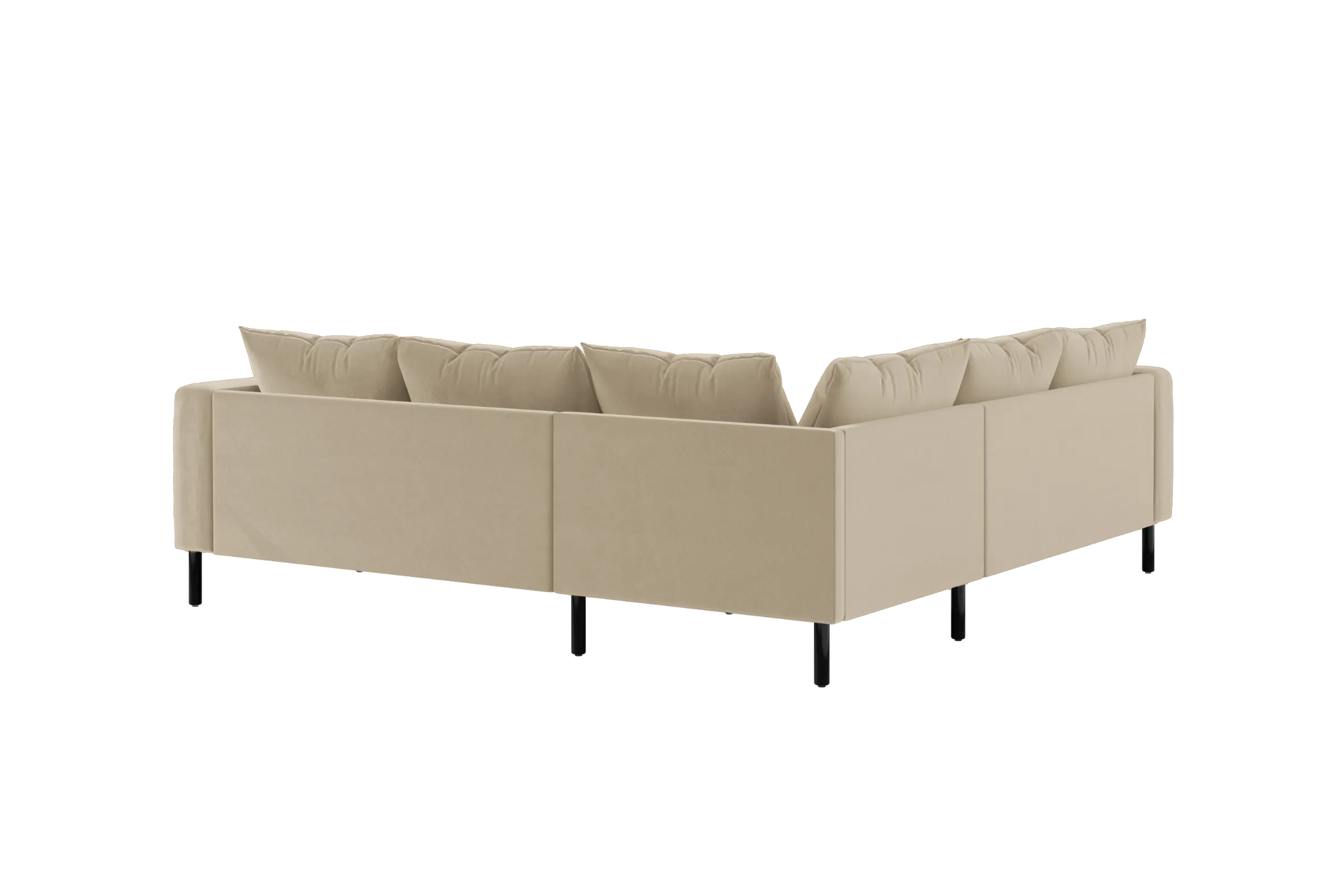 The Essential Corner Sectional (5 Seat) in Recycled Velvet