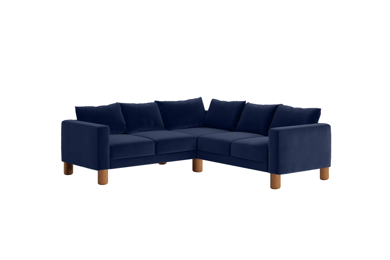 The Essential Corner Sectional (5 Seat) in Recycled Velvet