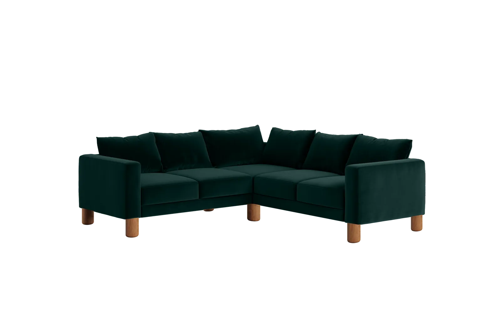 The Essential Corner Sectional (5 Seat) in Recycled Velvet