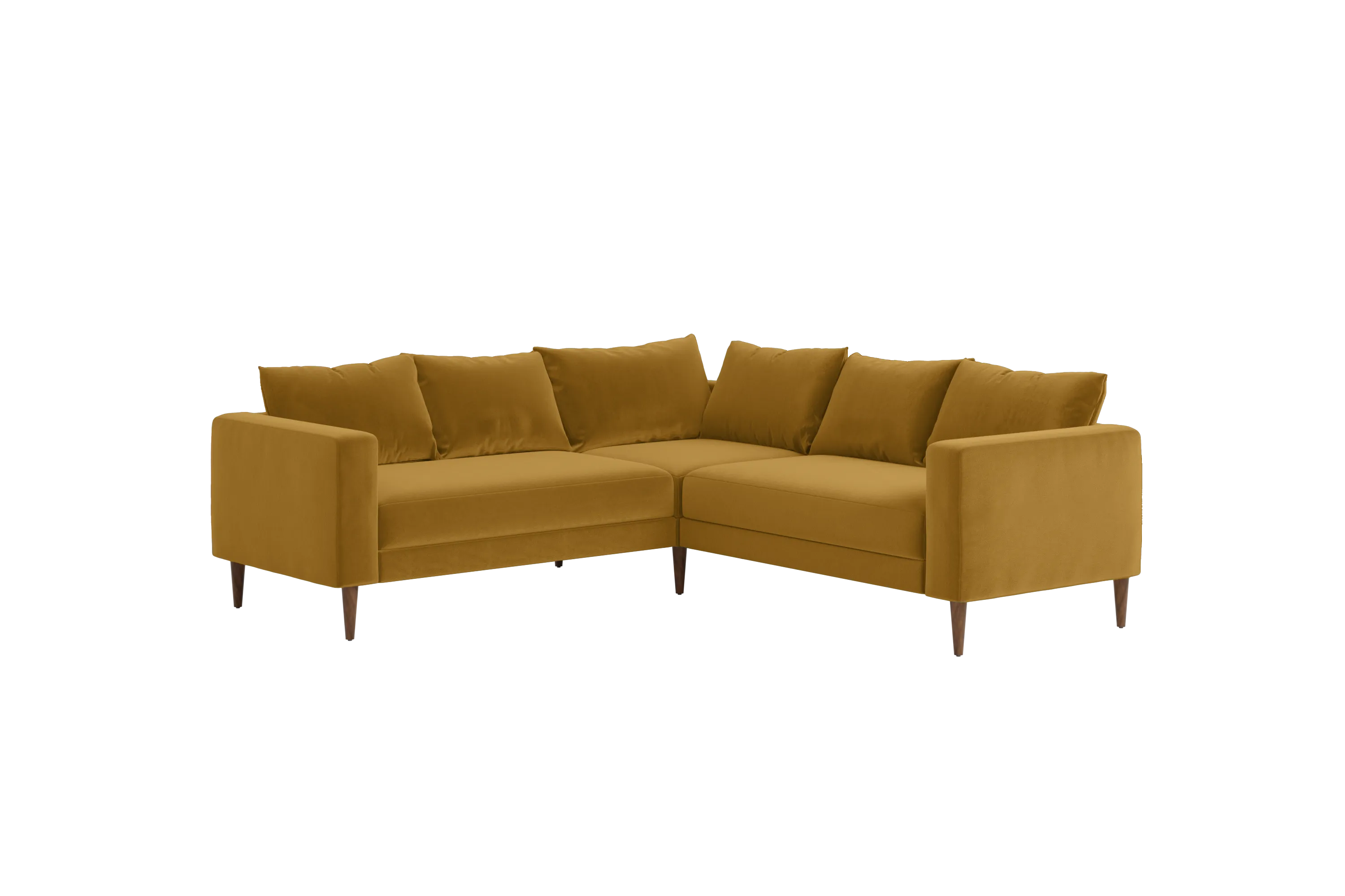 The Essential Corner Sectional (5 Seat) in Recycled Velvet