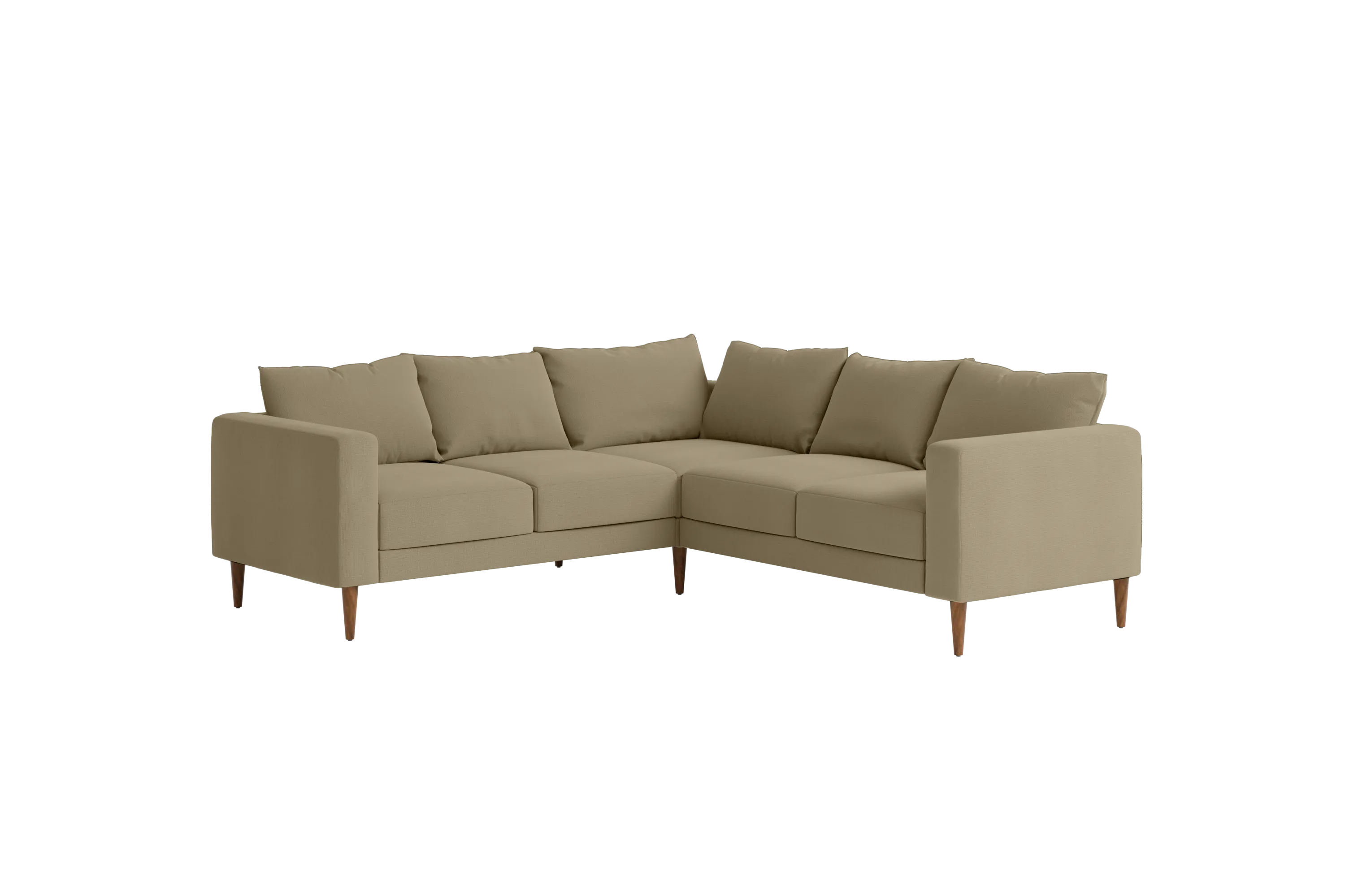 The Essential Corner Sectional (5 Seat) in Recycled Velvet