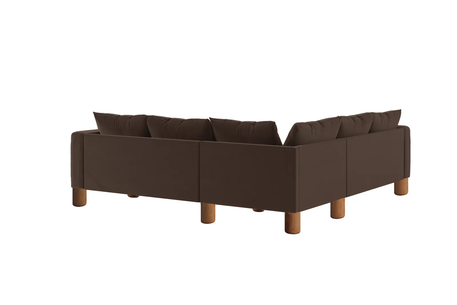 The Essential Corner Sectional (5 Seat) in Recycled Velvet