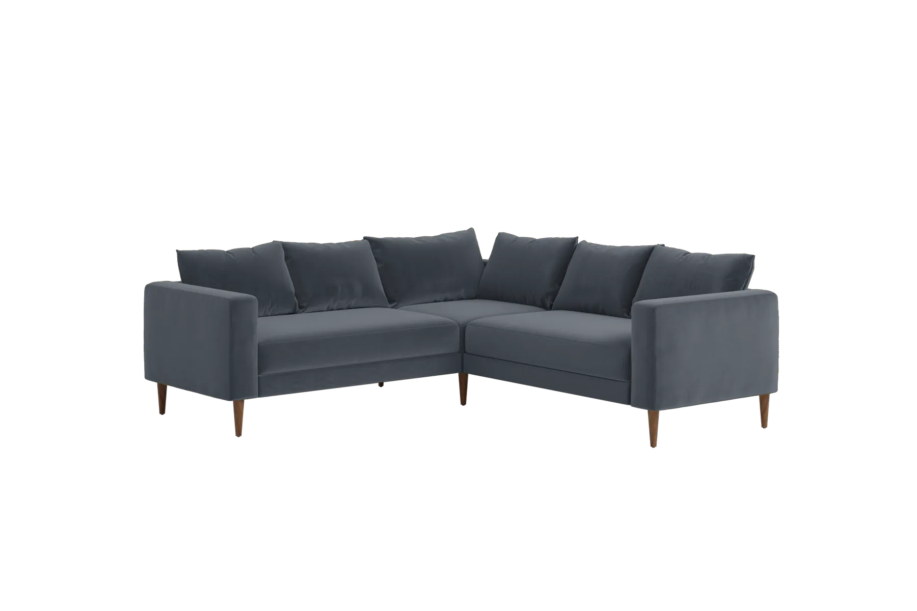 The Essential Corner Sectional (5 Seat) in Recycled Velvet