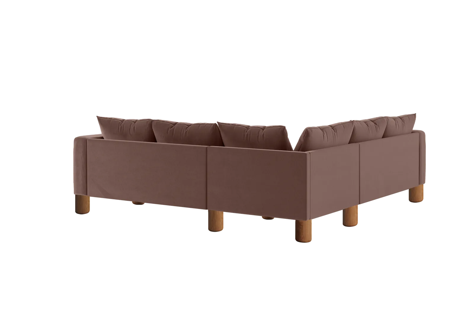 The Essential Corner Sectional (5 Seat) in Recycled Velvet
