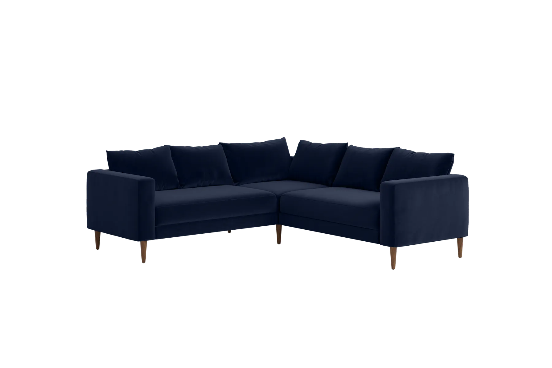 The Essential Corner Sectional (5 Seat) in Recycled Velvet