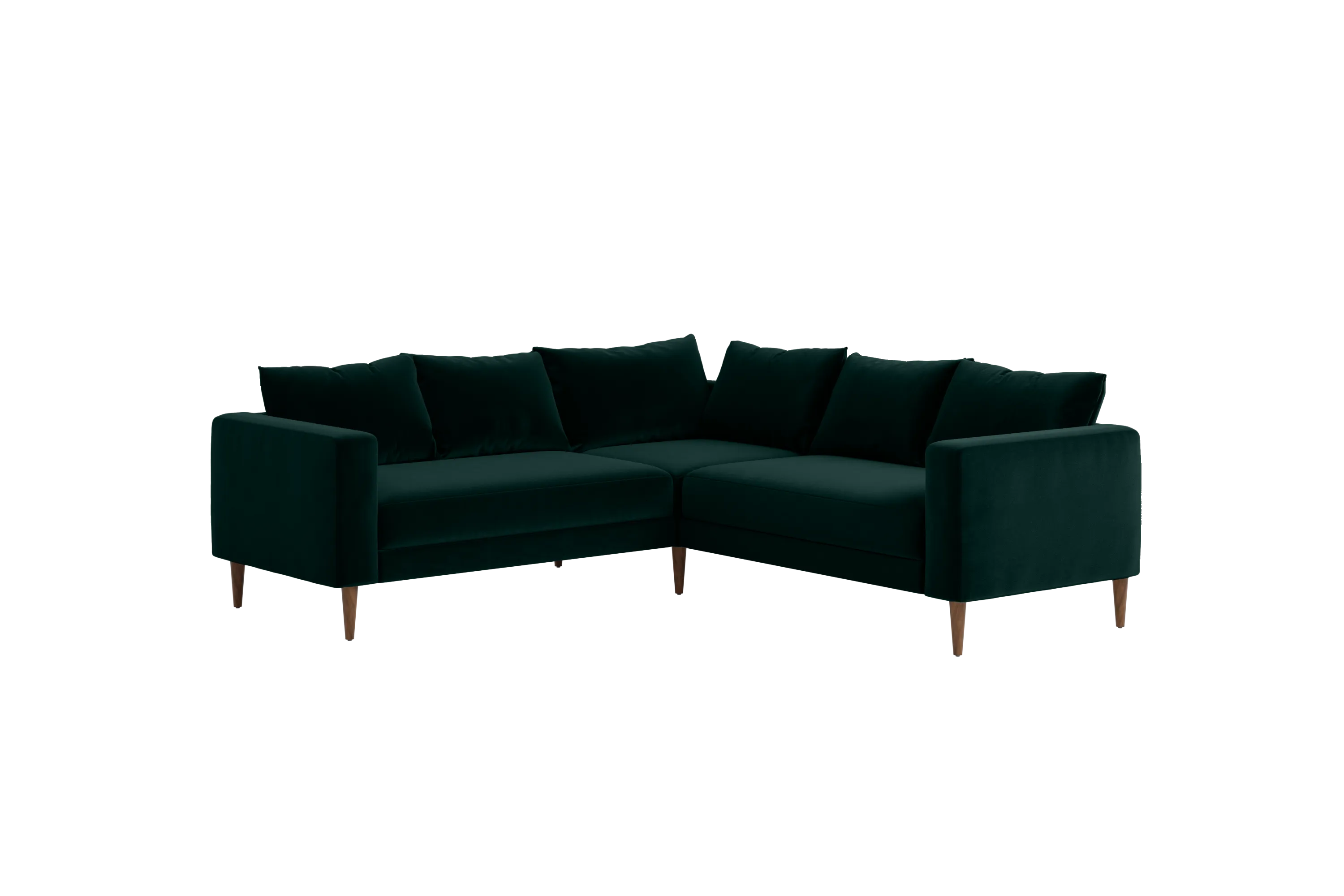 The Essential Corner Sectional (5 Seat) in Recycled Velvet