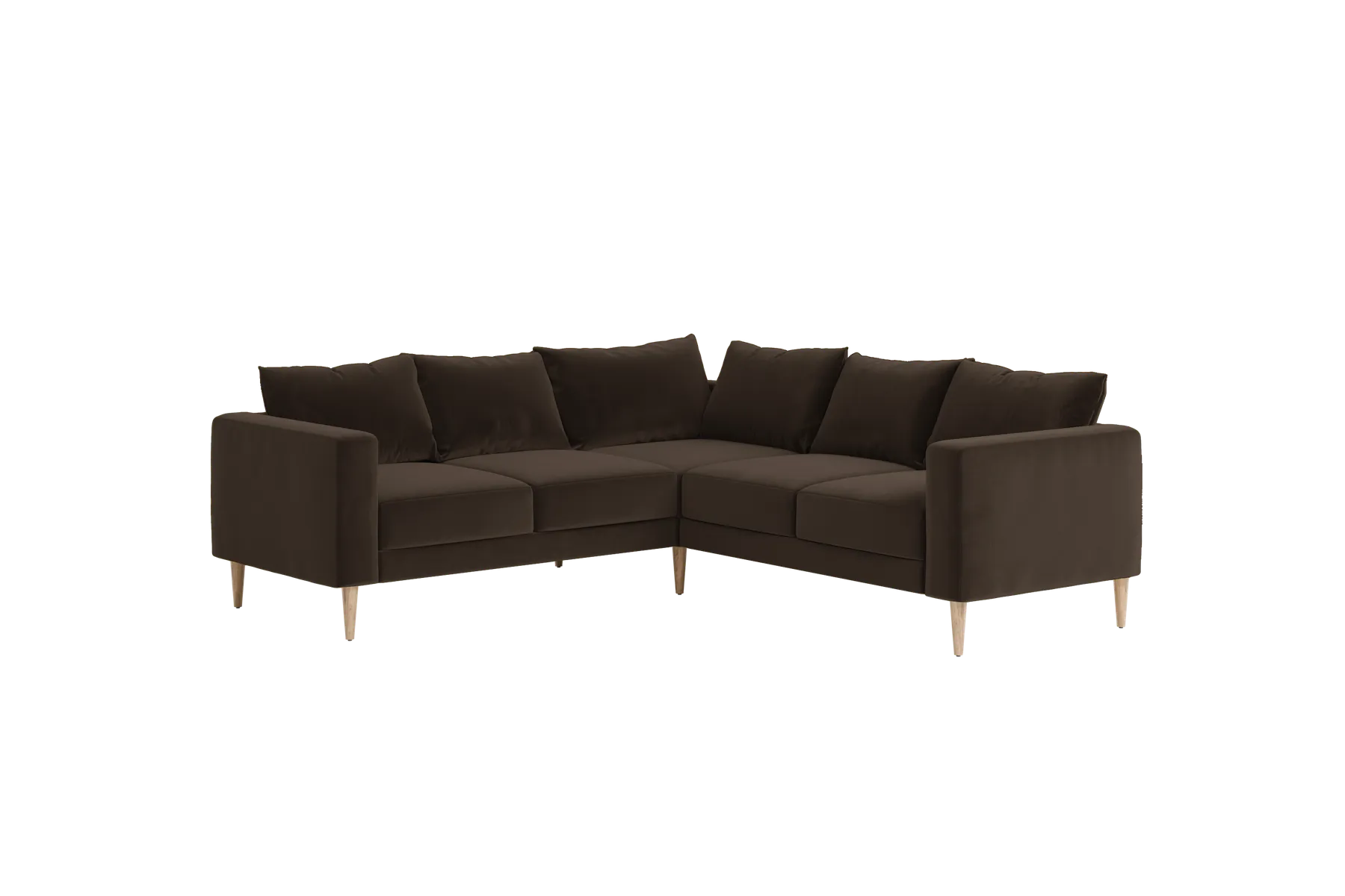 The Essential Corner Sectional (5 Seat) in Recycled Velvet