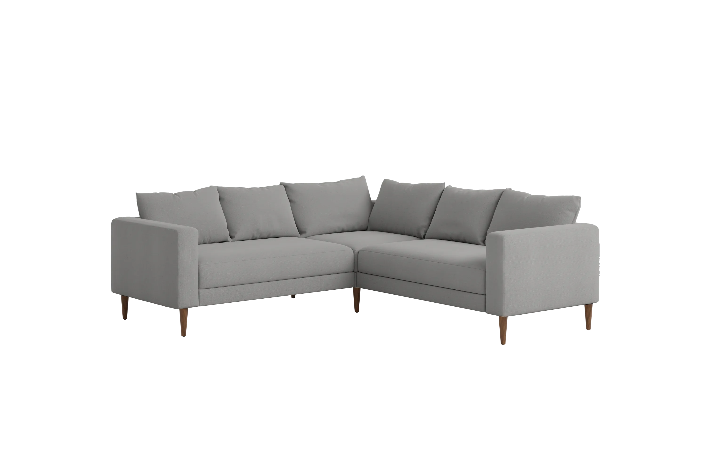 The Essential Corner Sectional (5 Seat) in Recycled Velvet