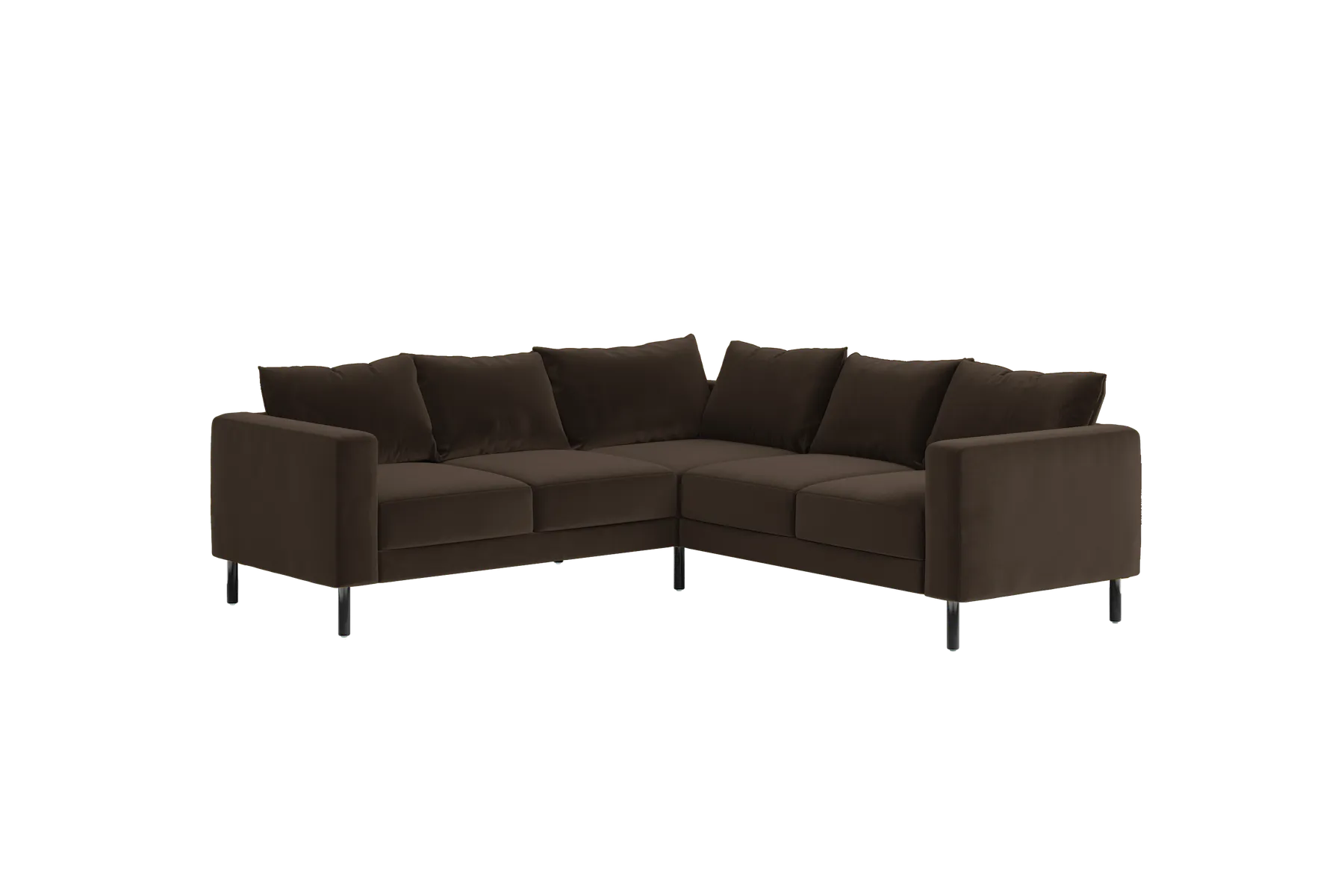 The Essential Corner Sectional (5 Seat) in Recycled Velvet