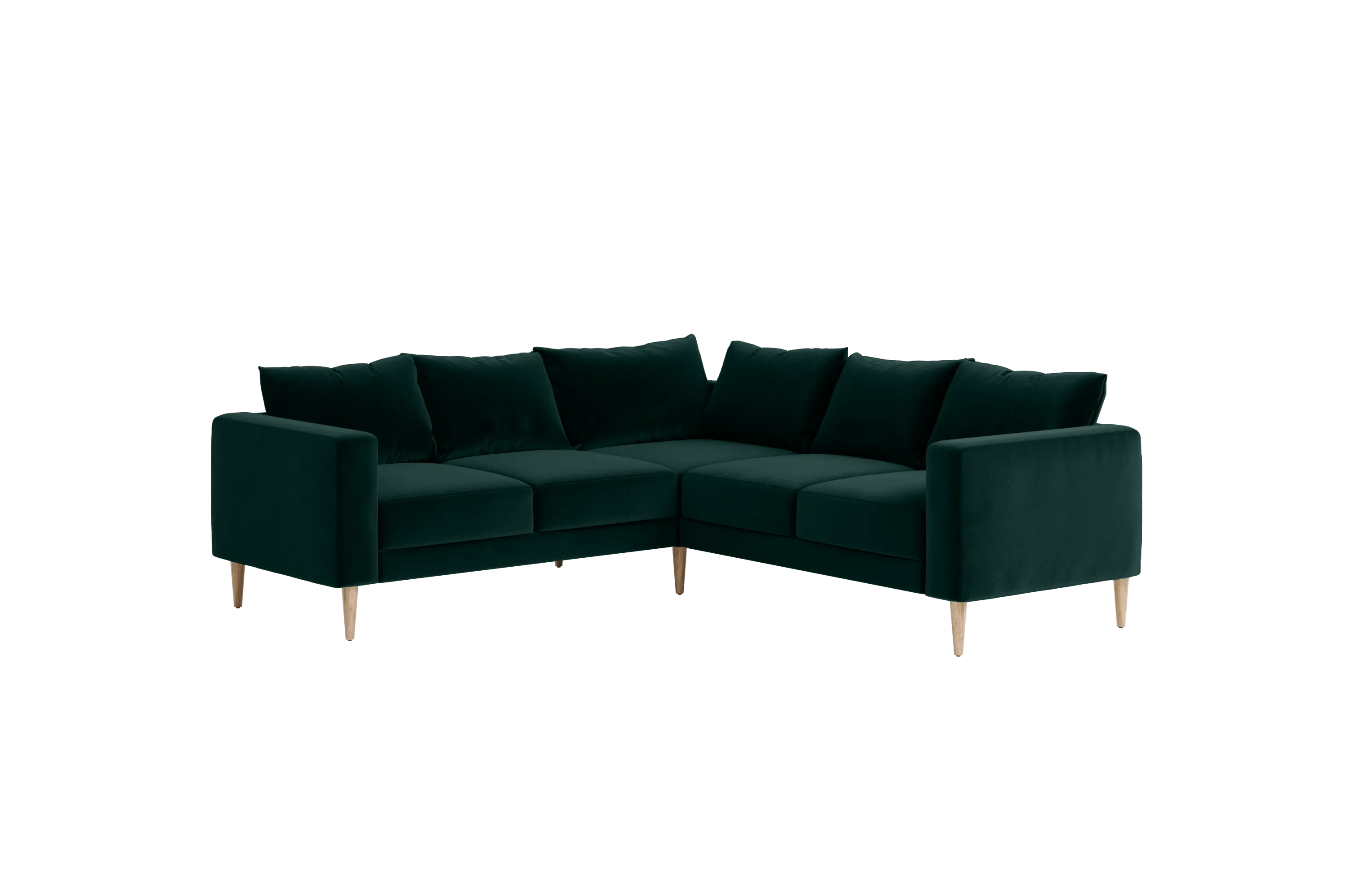 The Essential Corner Sectional (5 Seat) in Recycled Velvet