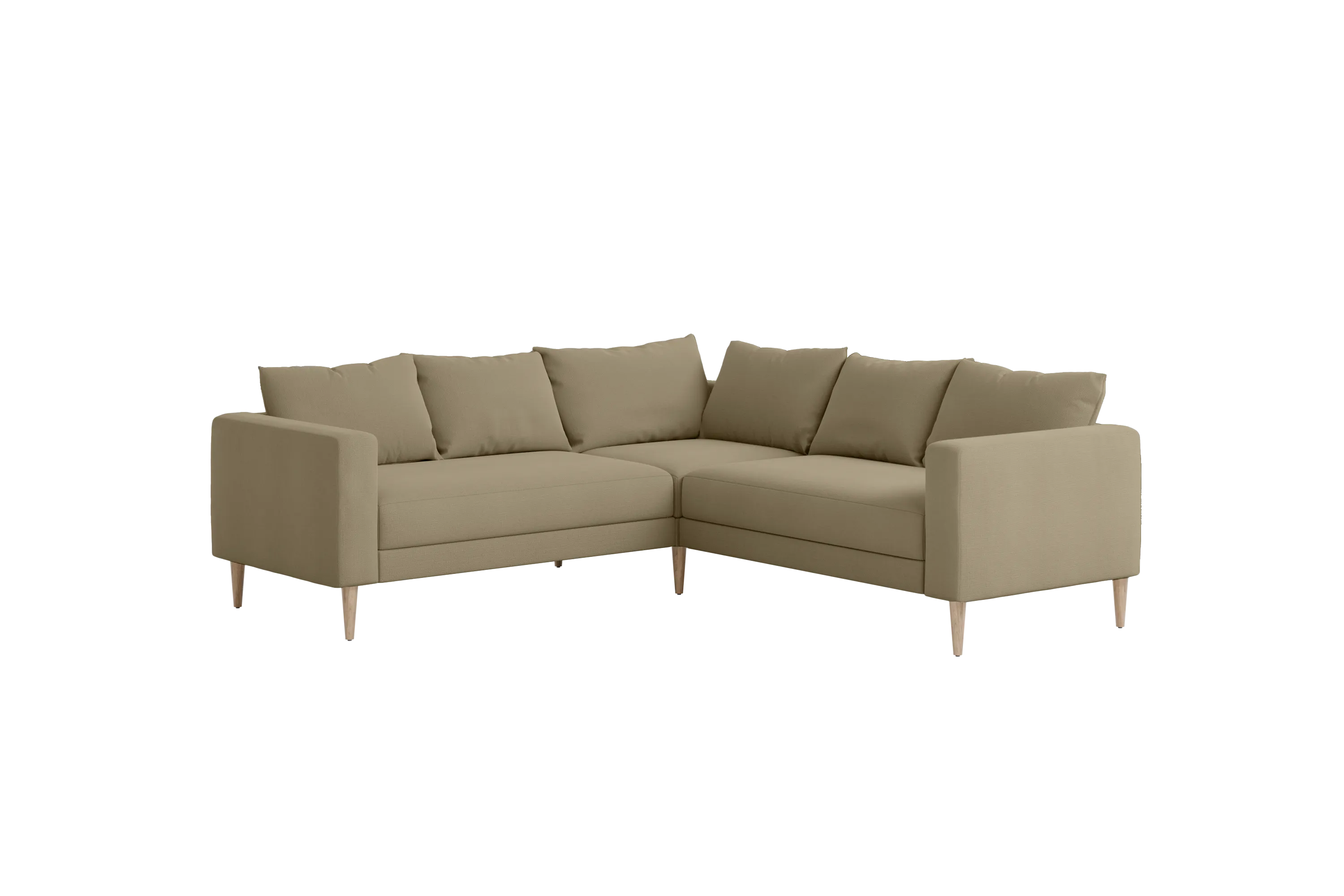 The Essential Corner Sectional (5 Seat) in Recycled Velvet
