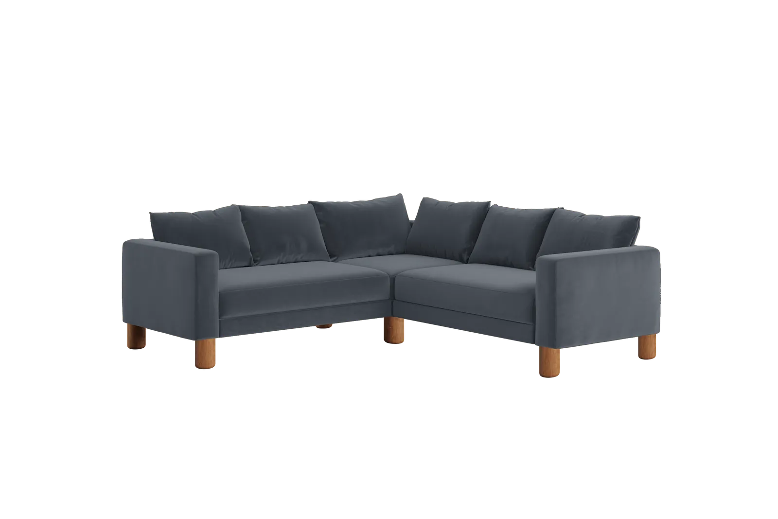 The Essential Corner Sectional (5 Seat) in Recycled Velvet