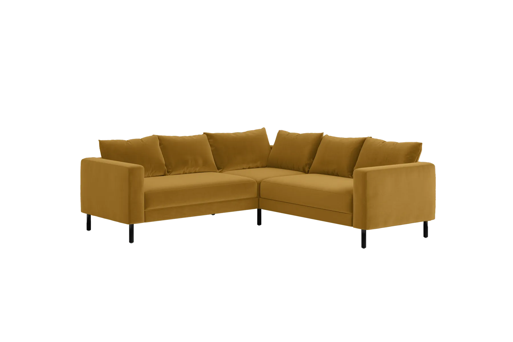 The Essential Corner Sectional (5 Seat) in Recycled Velvet