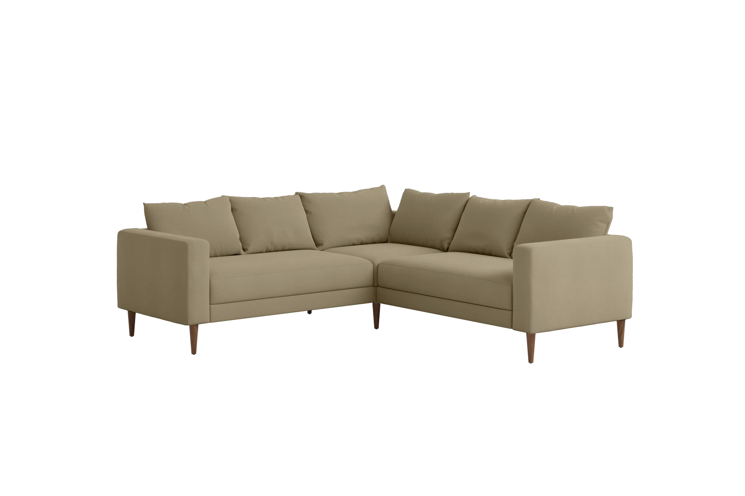 The Essential Corner Sectional (5 Seat) in Recycled Velvet