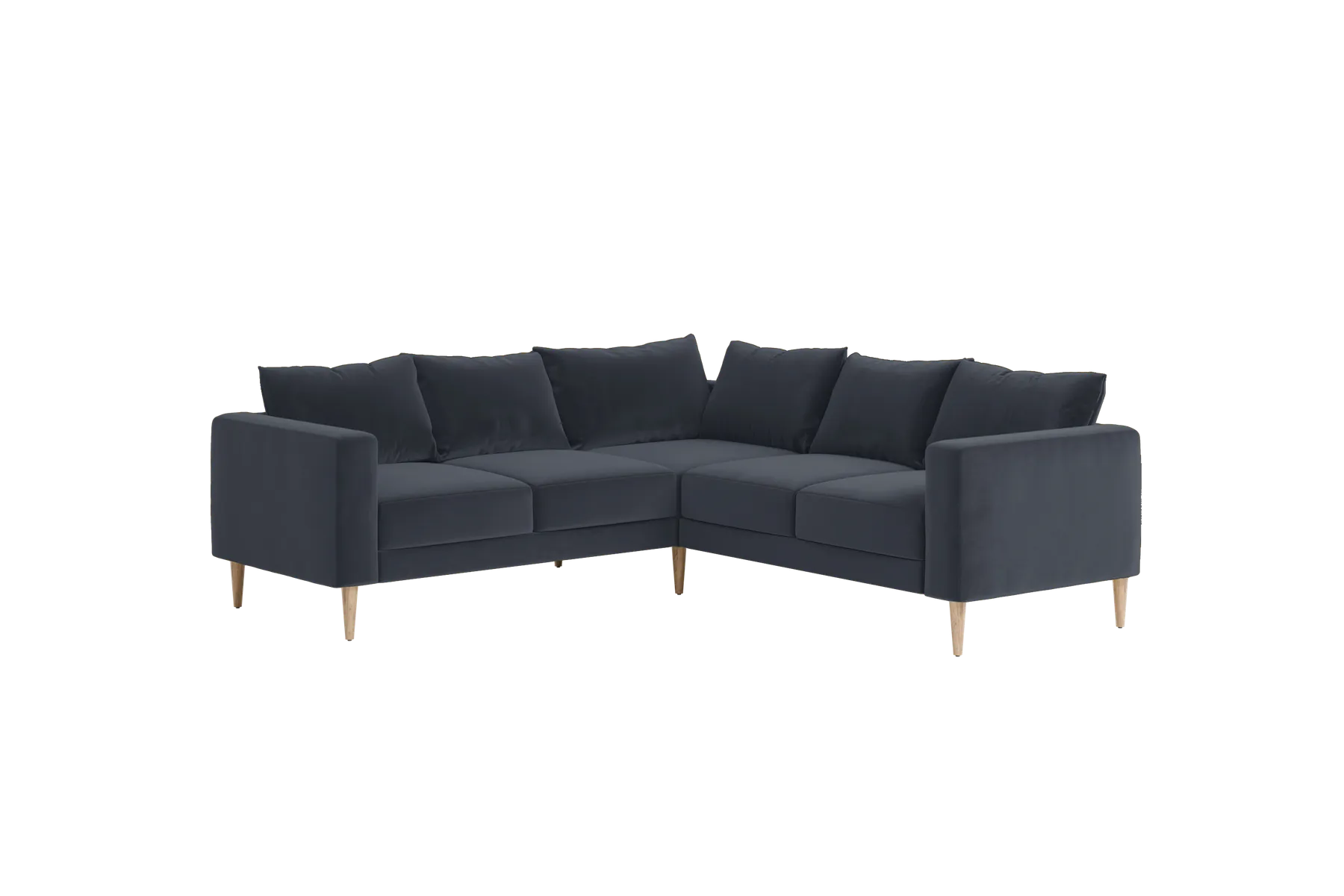 The Essential Corner Sectional (5 Seat) in Recycled Velvet