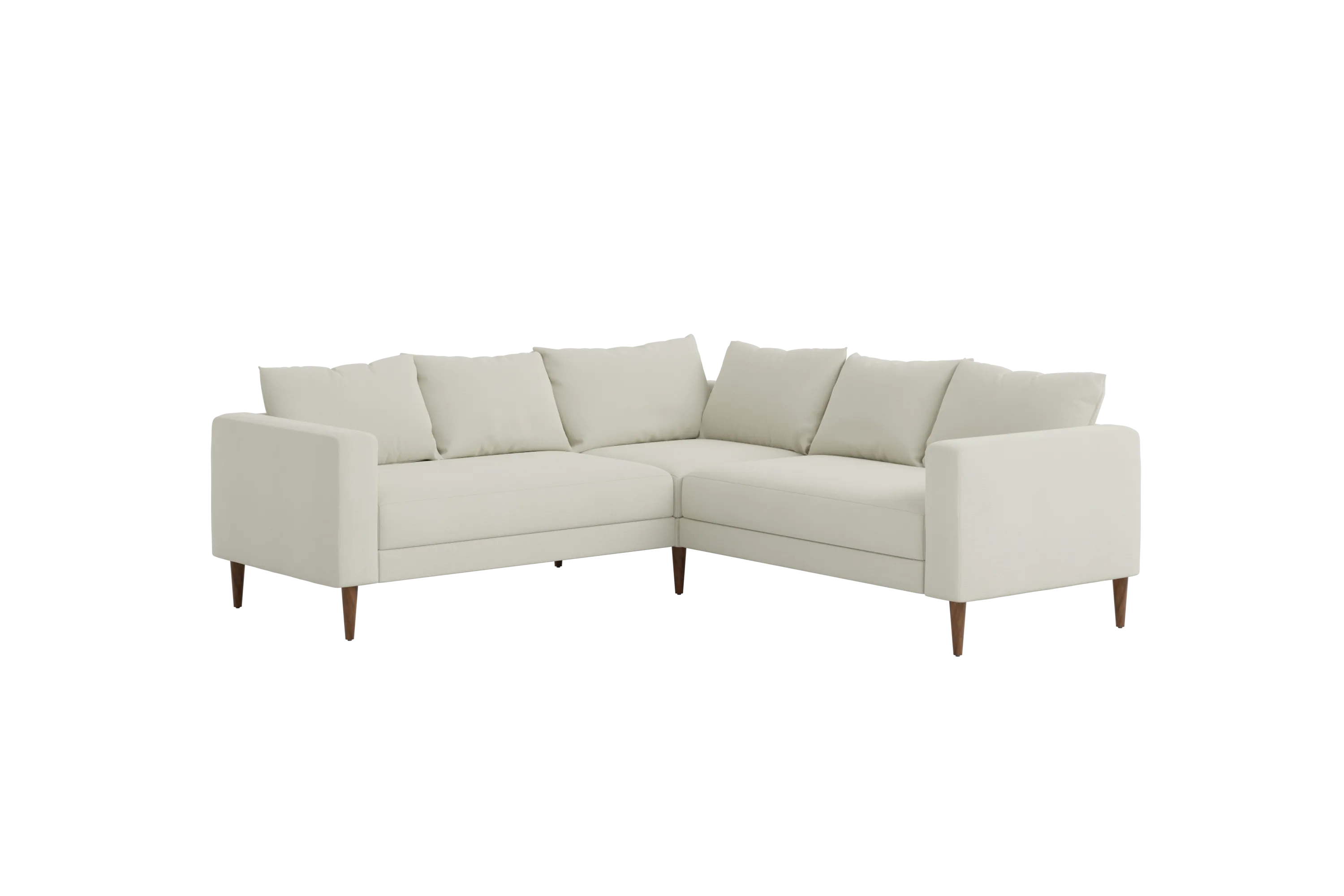 The Essential Corner Sectional (5 Seat) in Recycled Velvet