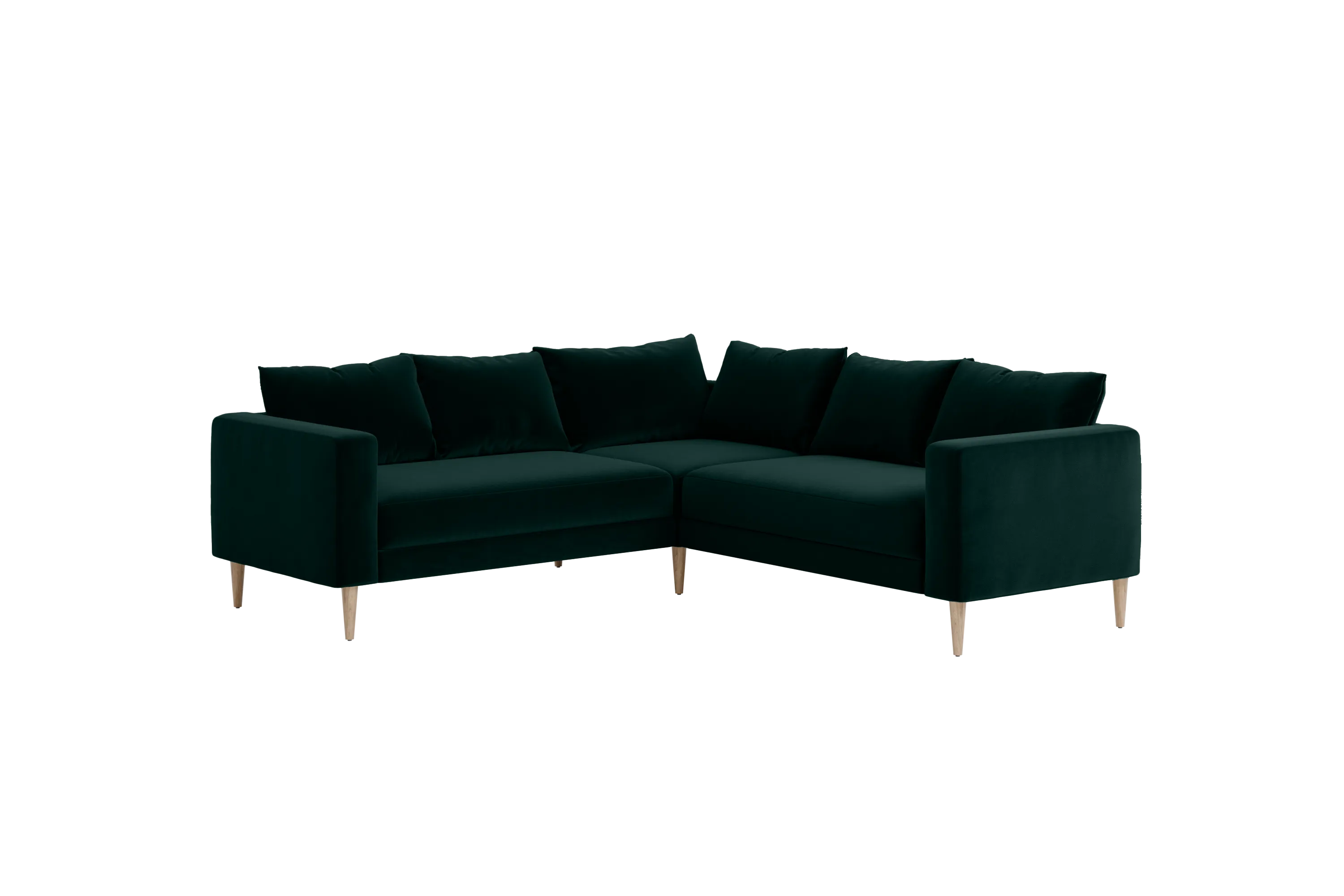 The Essential Corner Sectional (5 Seat) in Recycled Velvet
