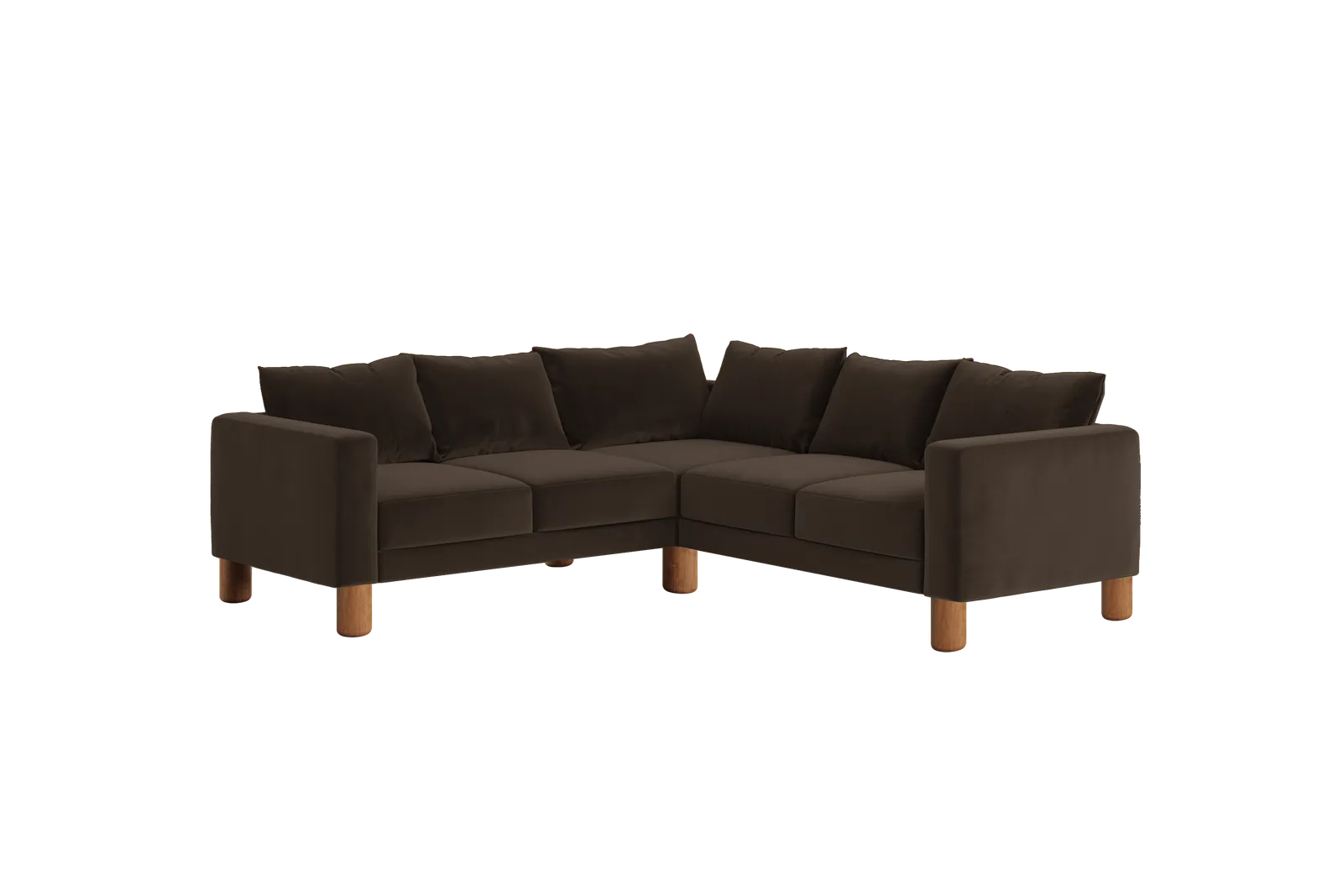 The Essential Corner Sectional (5 Seat) in Recycled Velvet