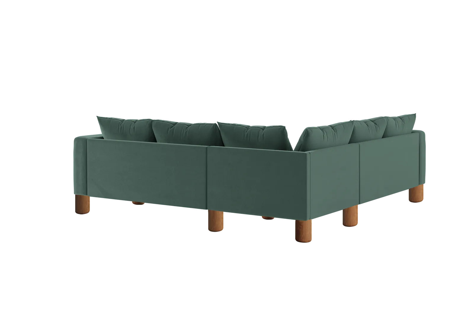 The Essential Corner Sectional (5 Seat) in Recycled Velvet