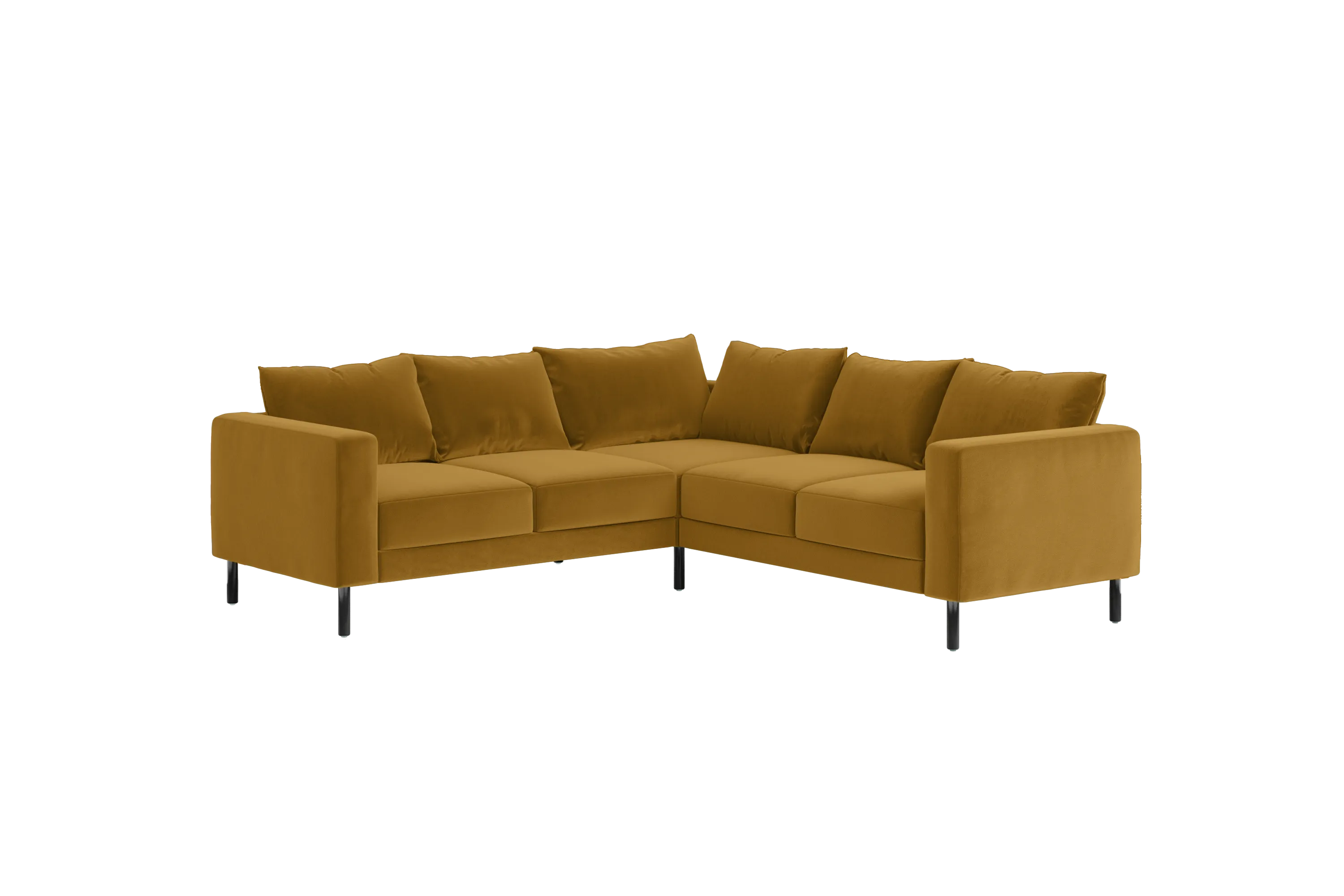 The Essential Corner Sectional (5 Seat) in Recycled Velvet