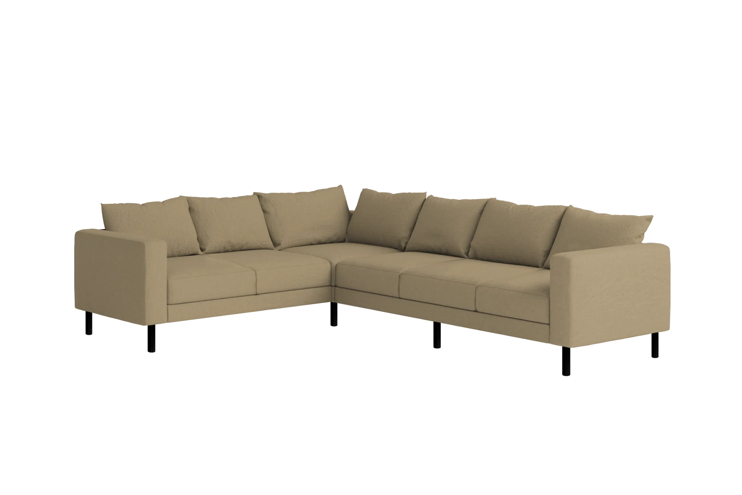 The Essential Corner Sectional (6 Seat) in Hemp