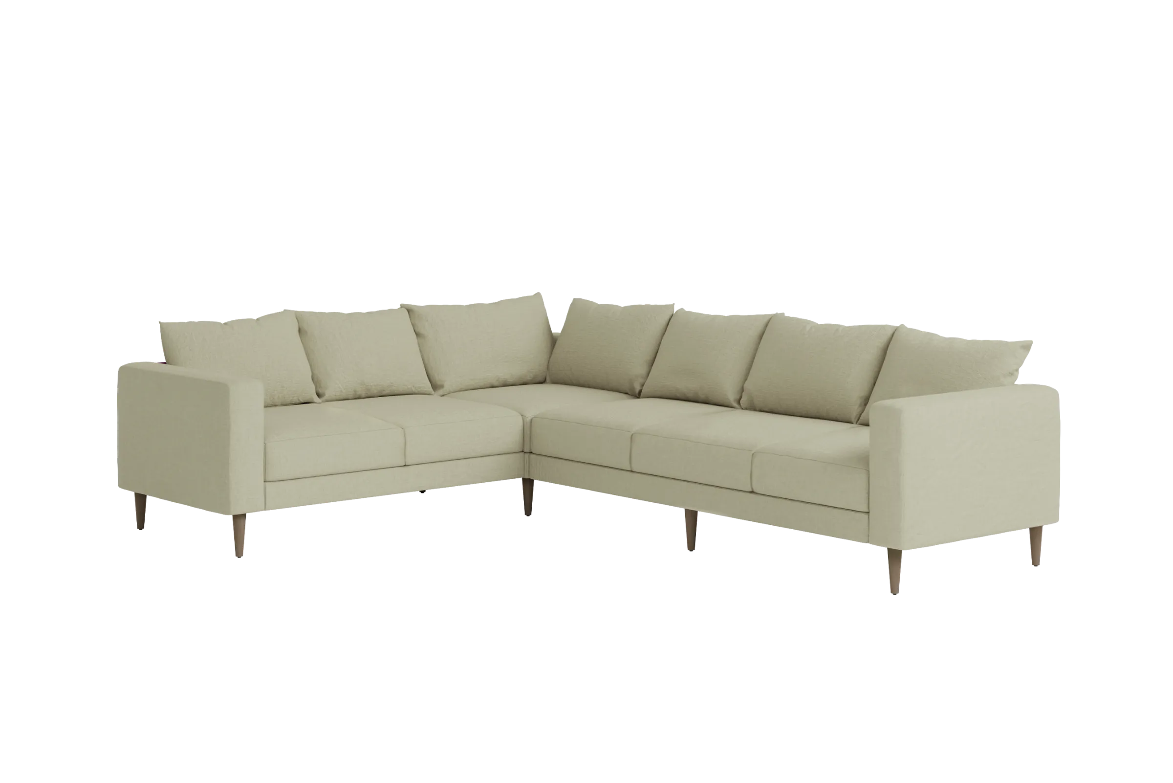 The Essential Corner Sectional (6 Seat) in Hemp