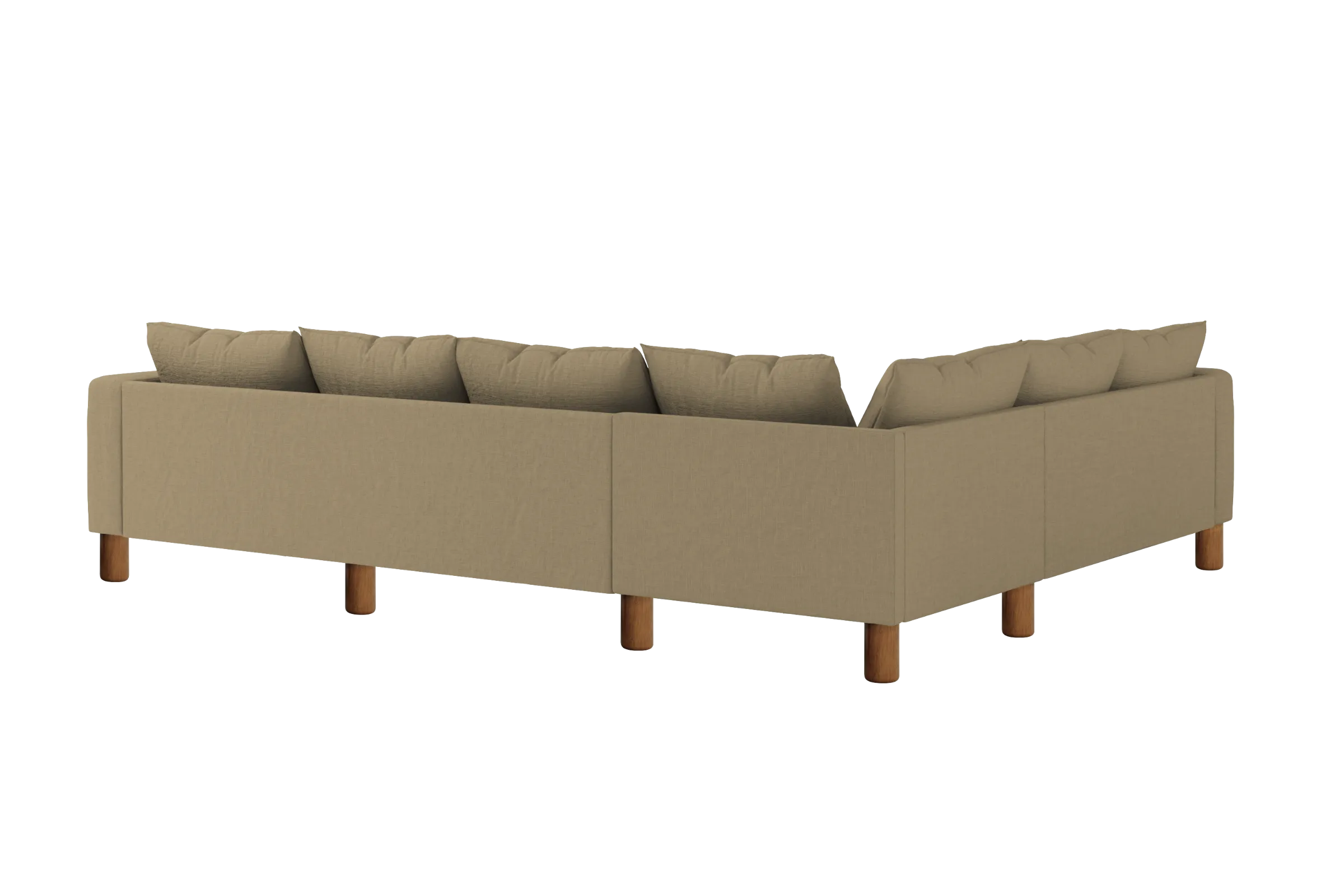 The Essential Corner Sectional (6 Seat) in Hemp