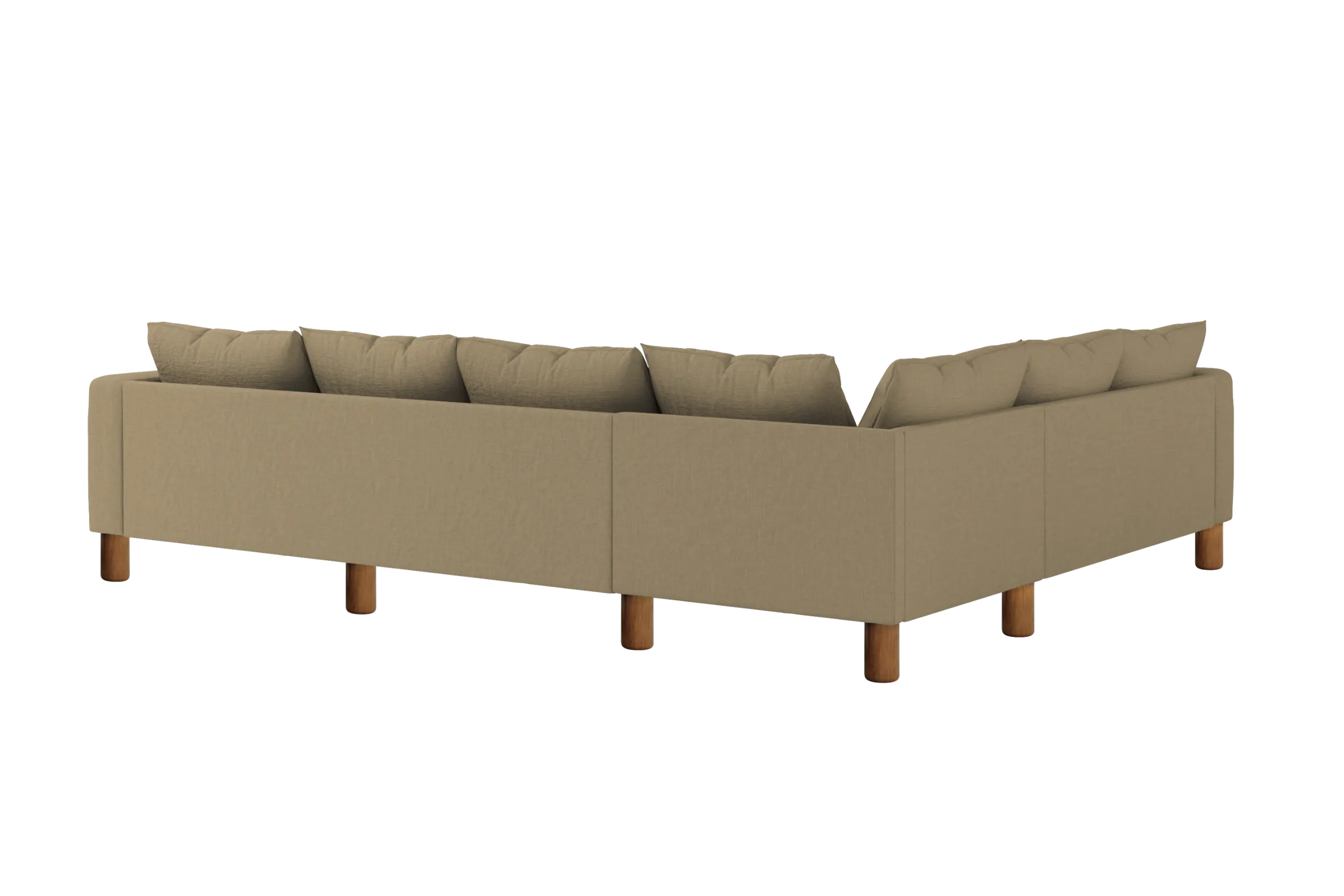 The Essential Corner Sectional (6 Seat) in Hemp