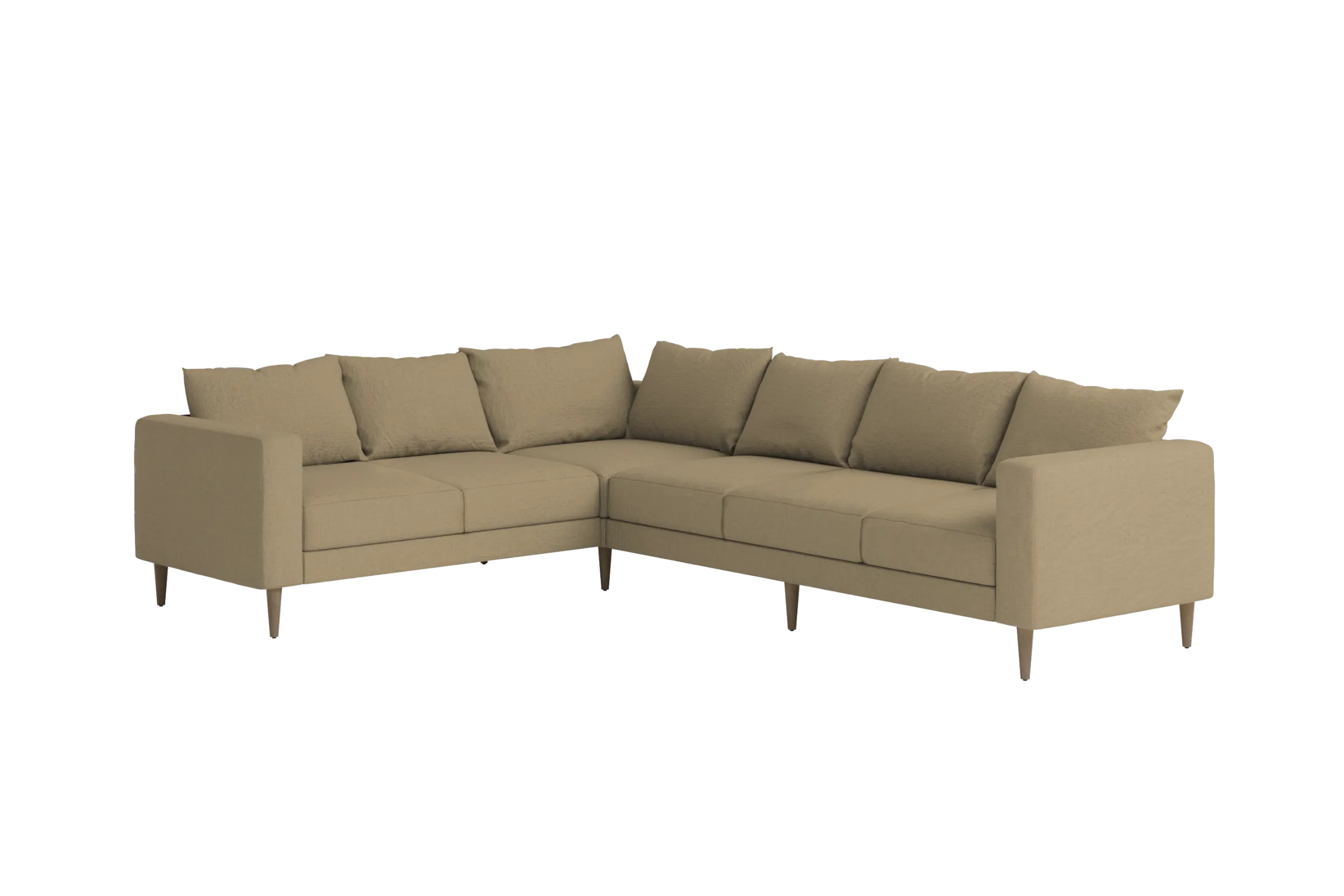 The Essential Corner Sectional (6 Seat) in Hemp