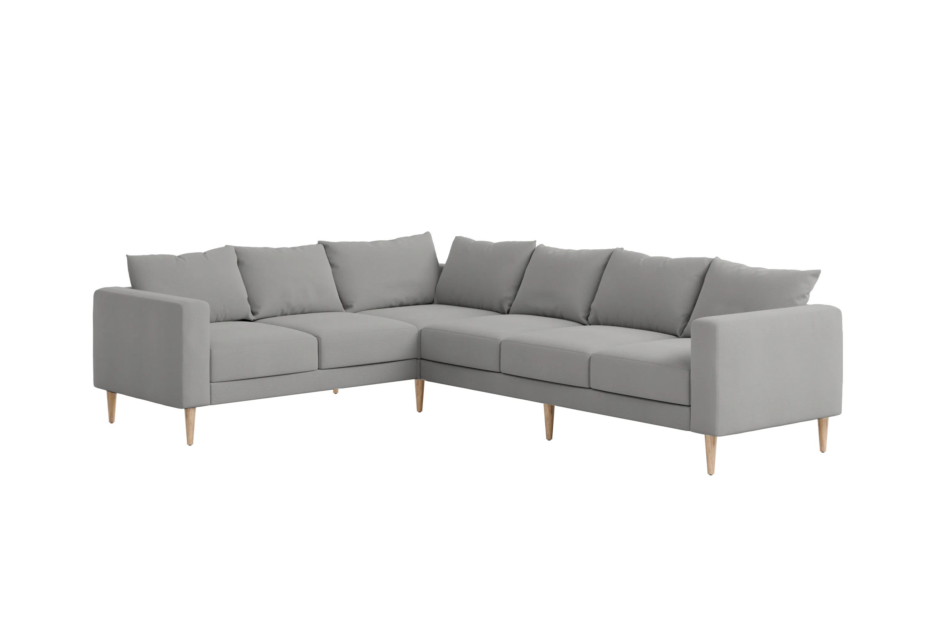 The Essential Corner Sectional (6 Seat) in Recycled Velvet