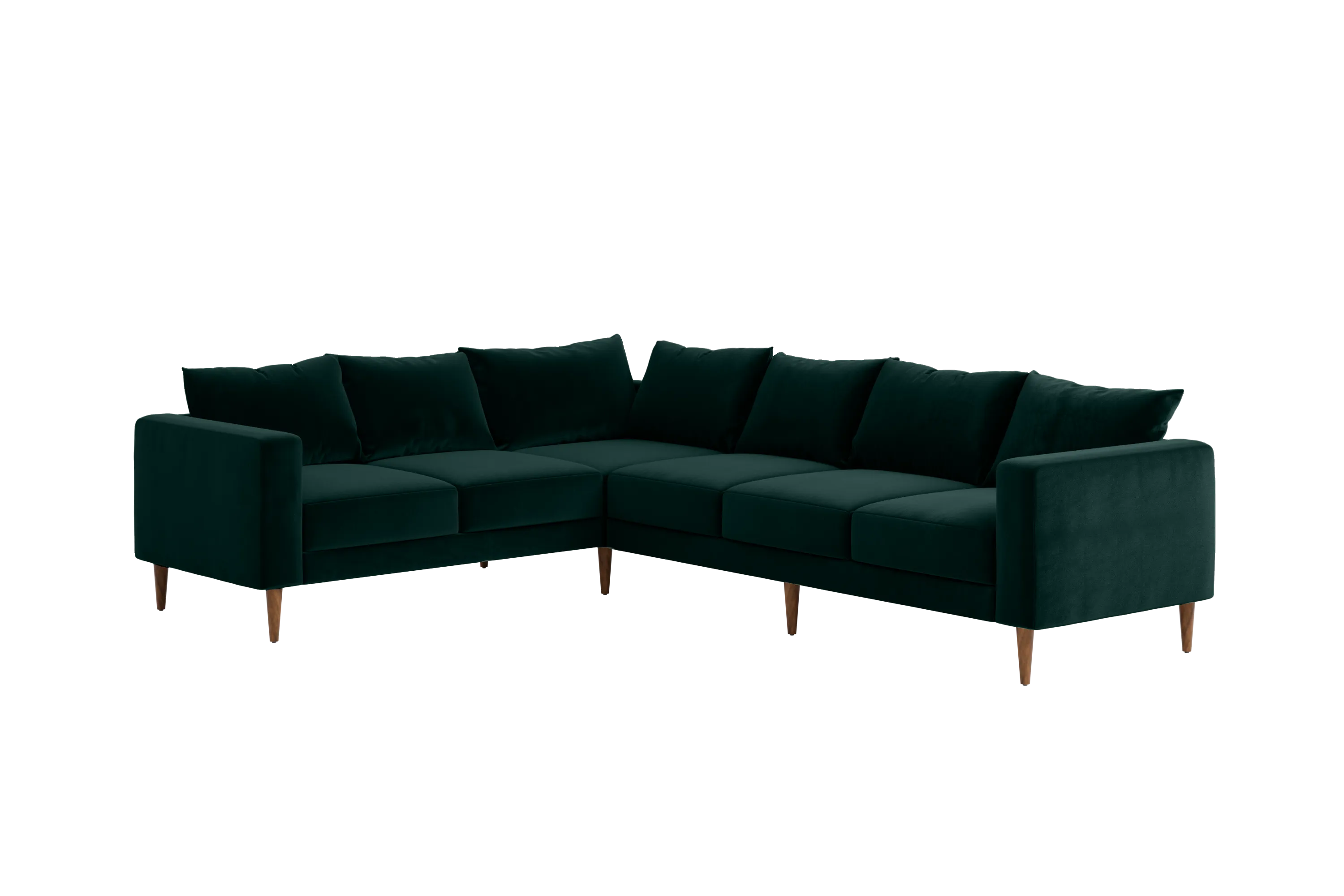 The Essential Corner Sectional (6 Seat) in Recycled Velvet