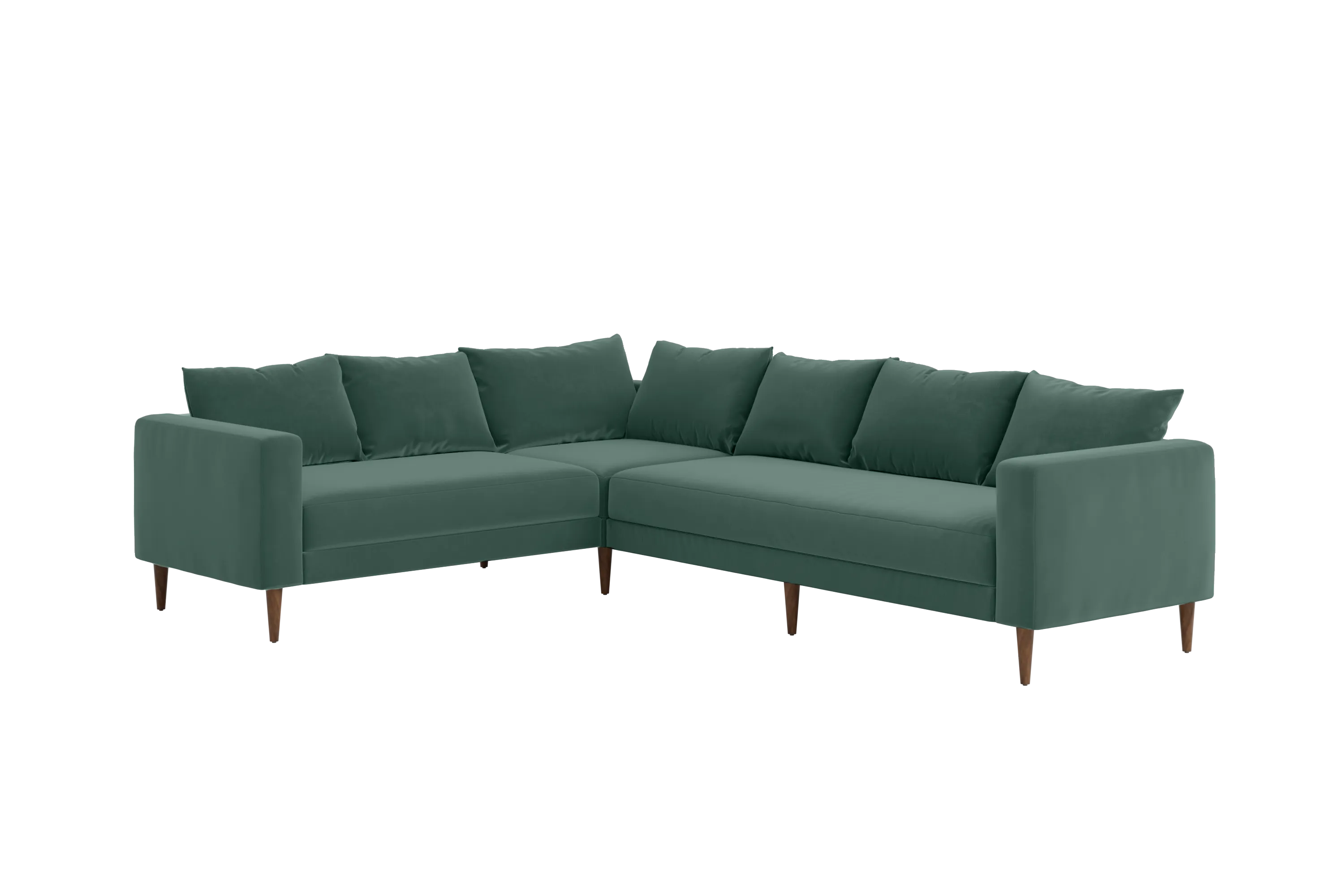 The Essential Corner Sectional (6 Seat) in Recycled Velvet