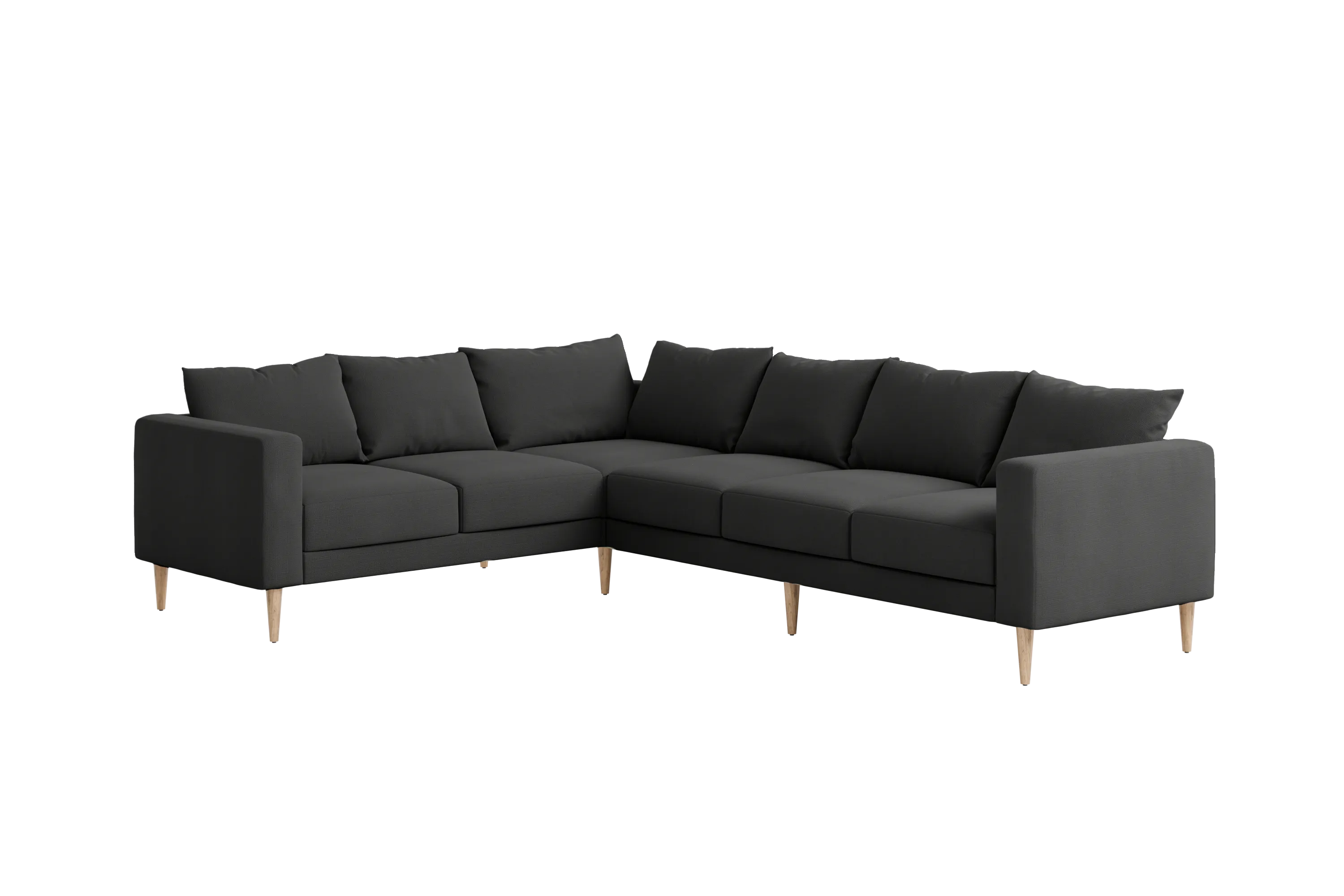 The Essential Corner Sectional (6 Seat) in Recycled Velvet