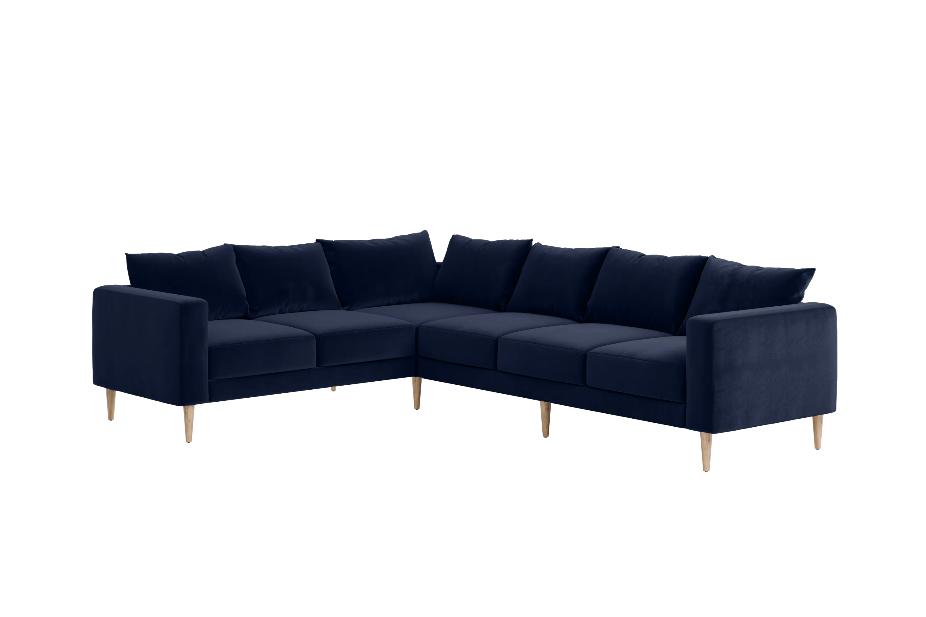 The Essential Corner Sectional (6 Seat) in Recycled Velvet