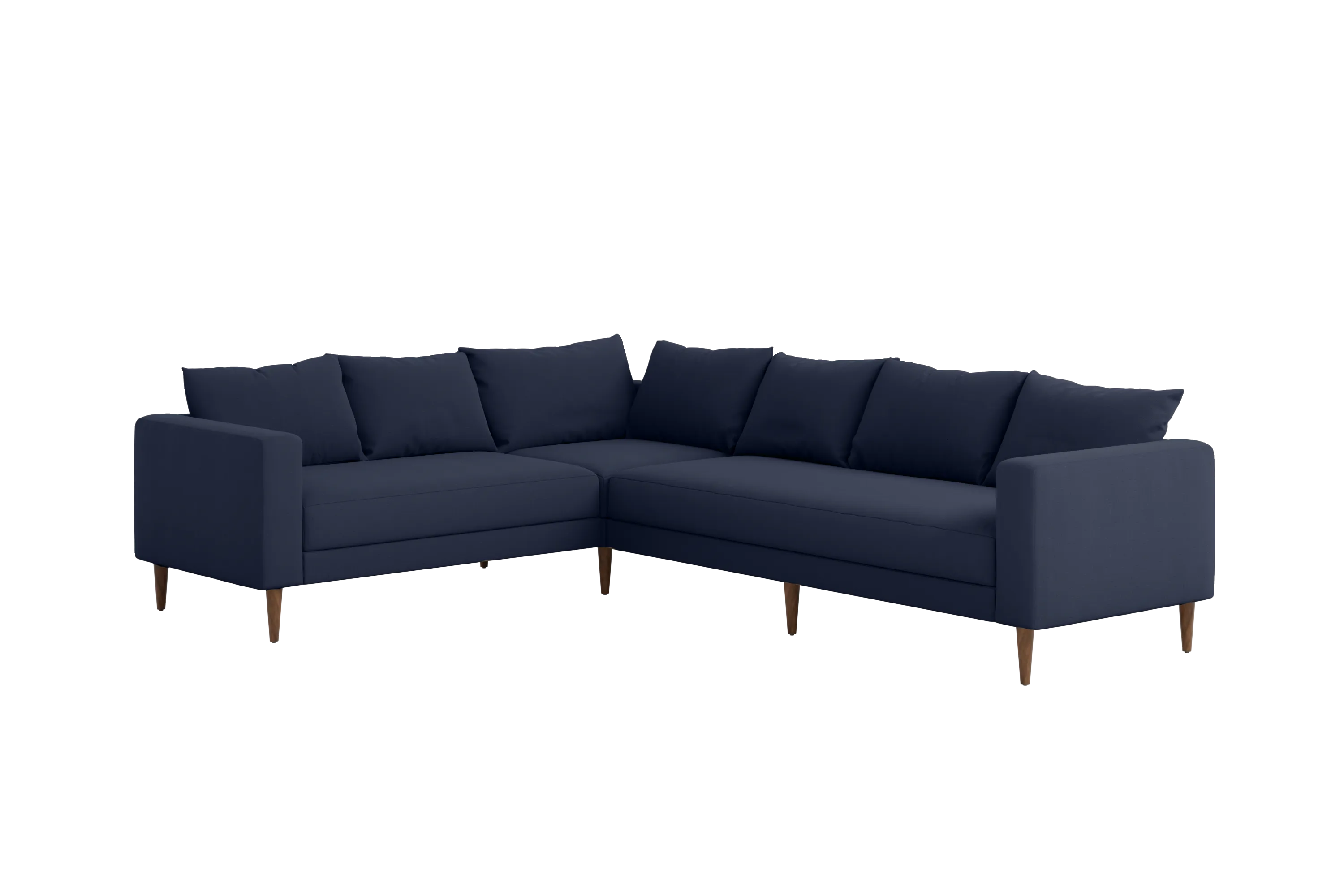 The Essential Corner Sectional (6 Seat) in Recycled Velvet