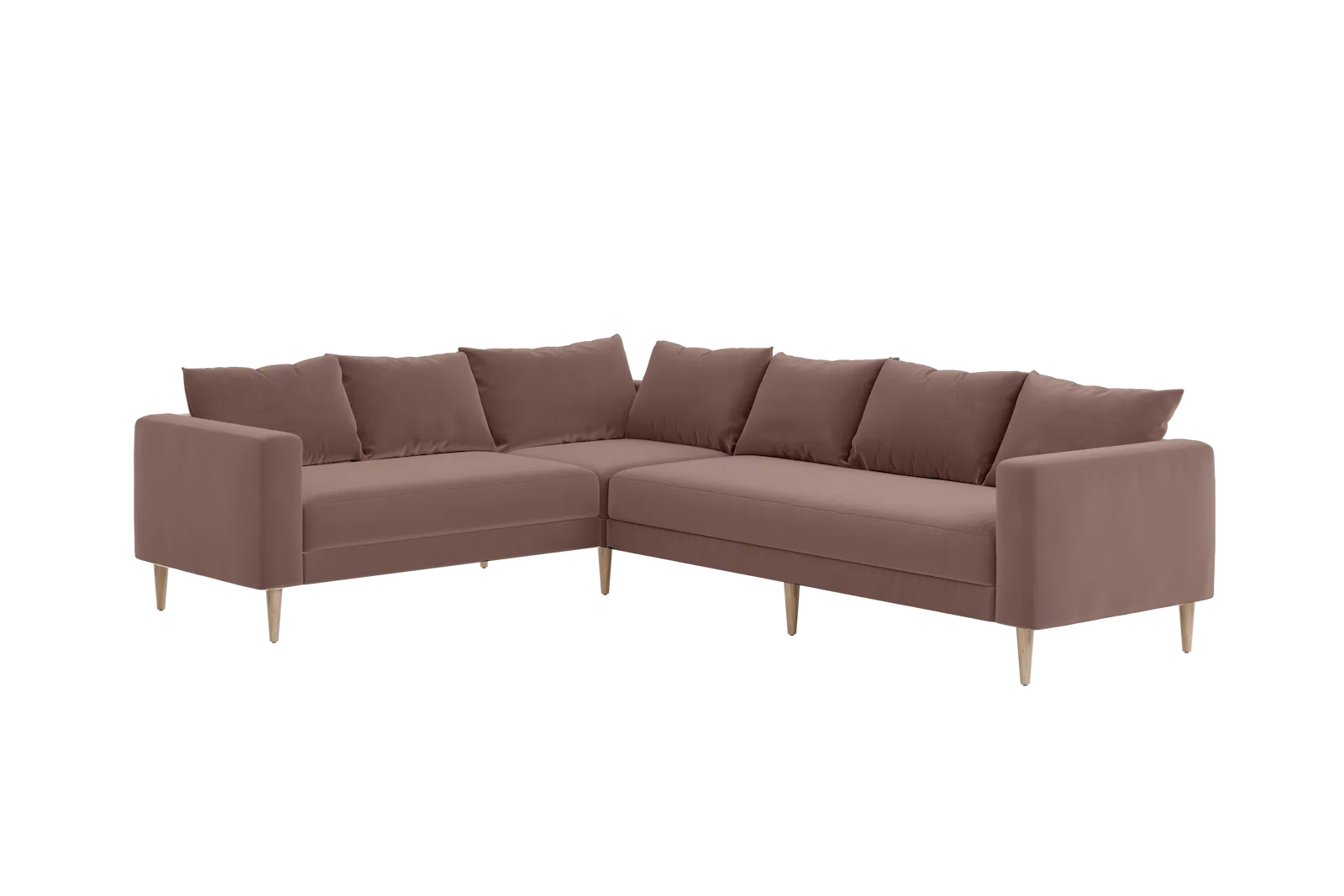 The Essential Corner Sectional (6 Seat) in Recycled Velvet