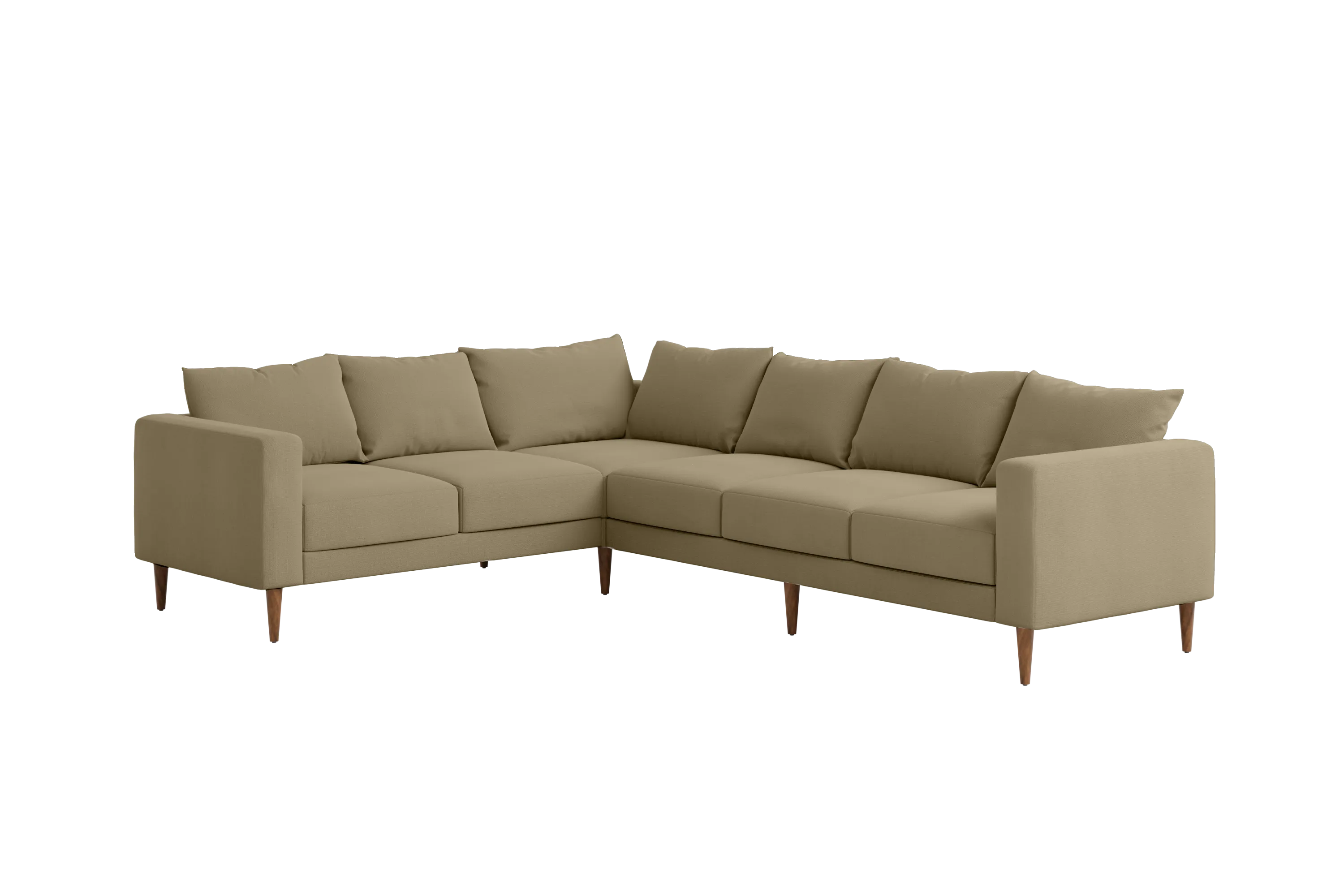 The Essential Corner Sectional (6 Seat) in Recycled Velvet