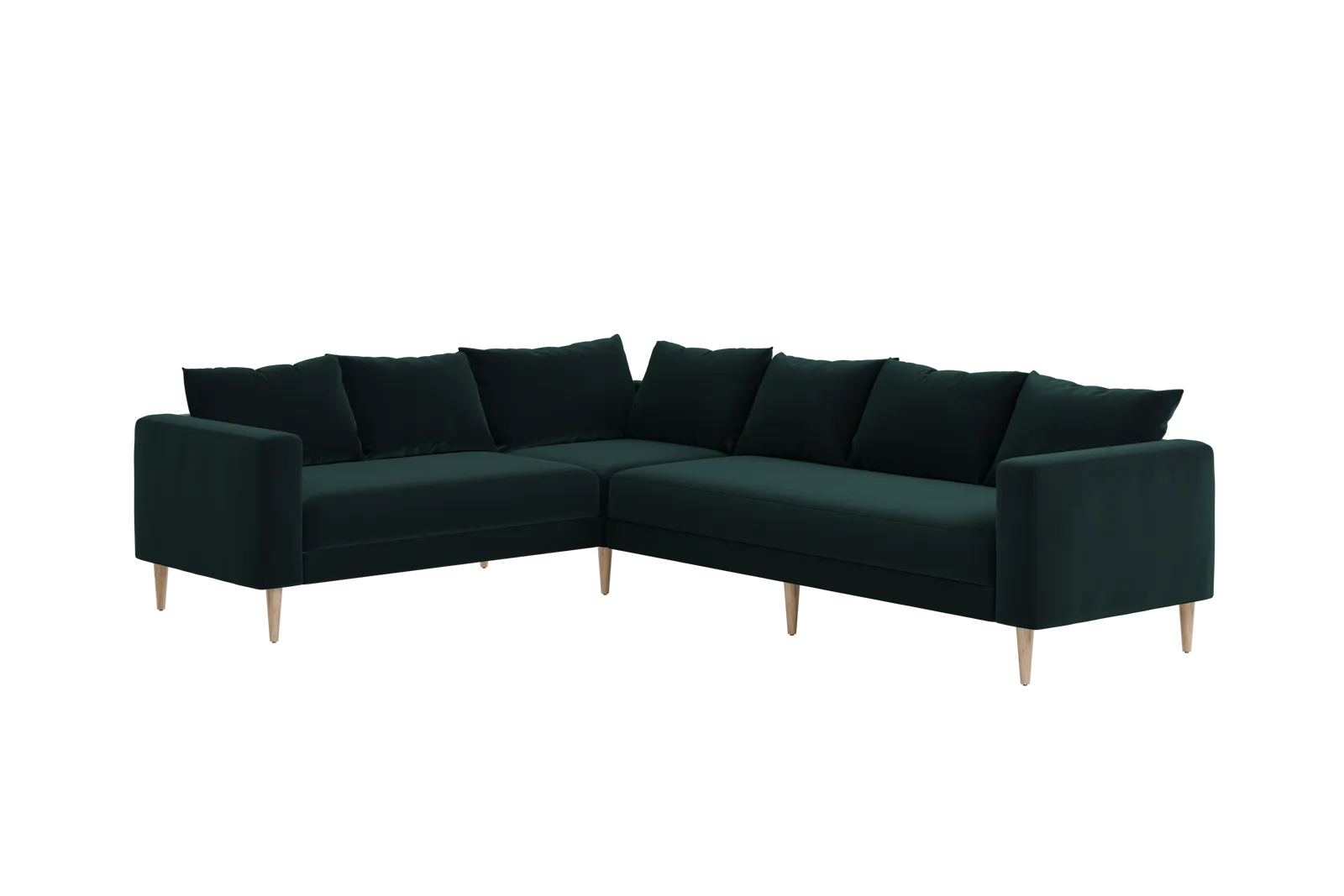 The Essential Corner Sectional (6 Seat) in Recycled Velvet