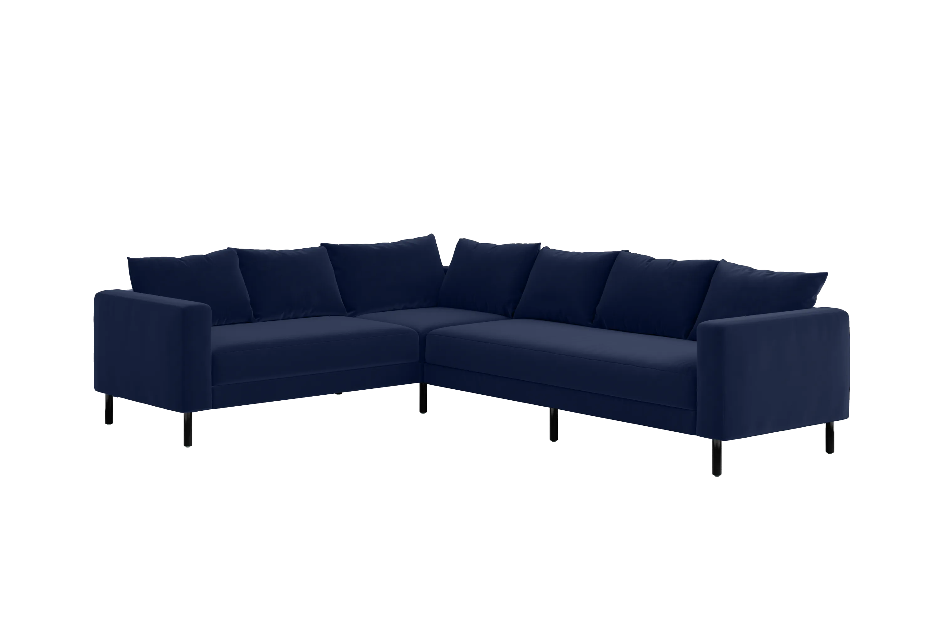 The Essential Corner Sectional (6 Seat) in Recycled Velvet