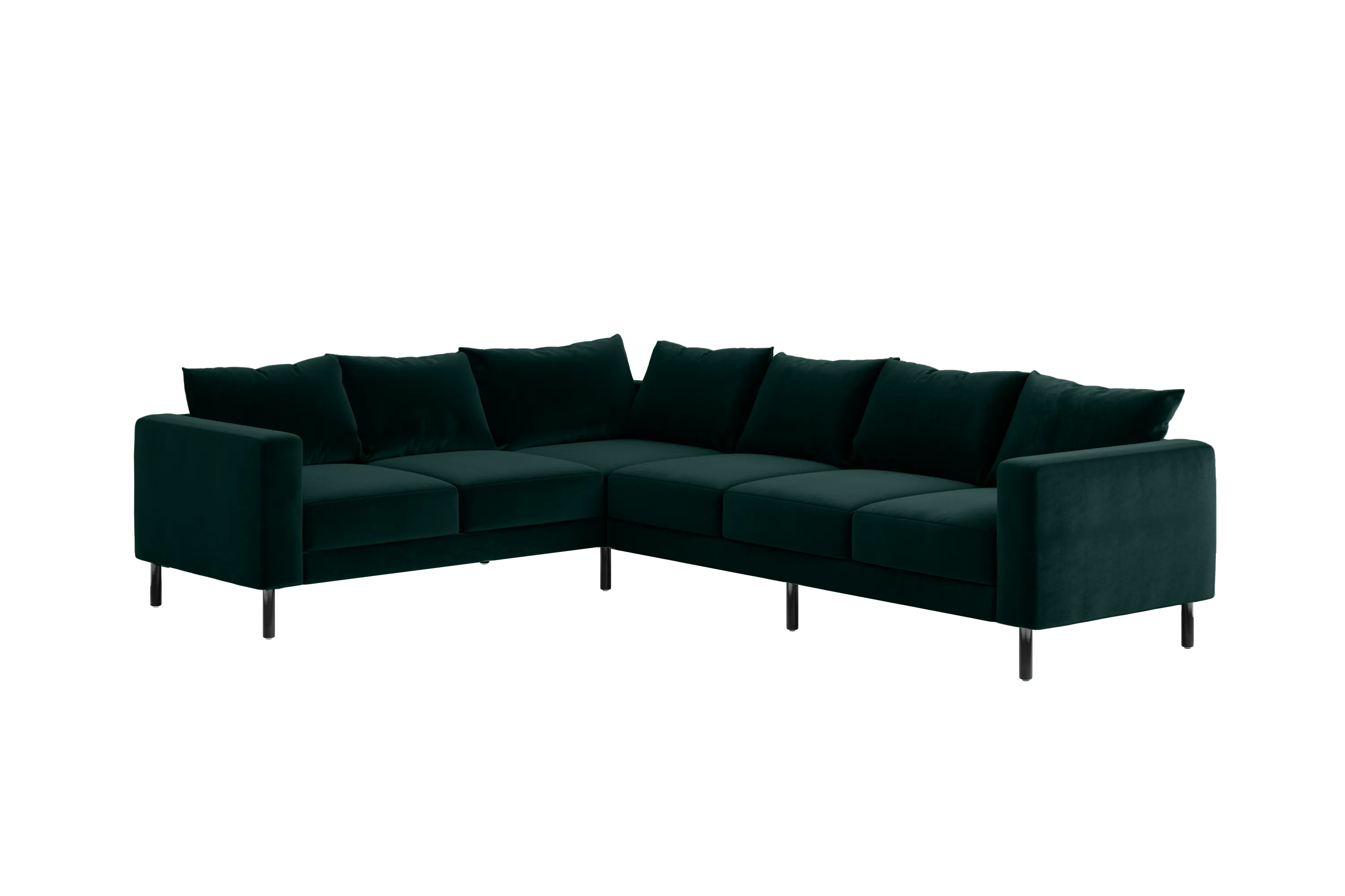 The Essential Corner Sectional (6 Seat) in Recycled Velvet