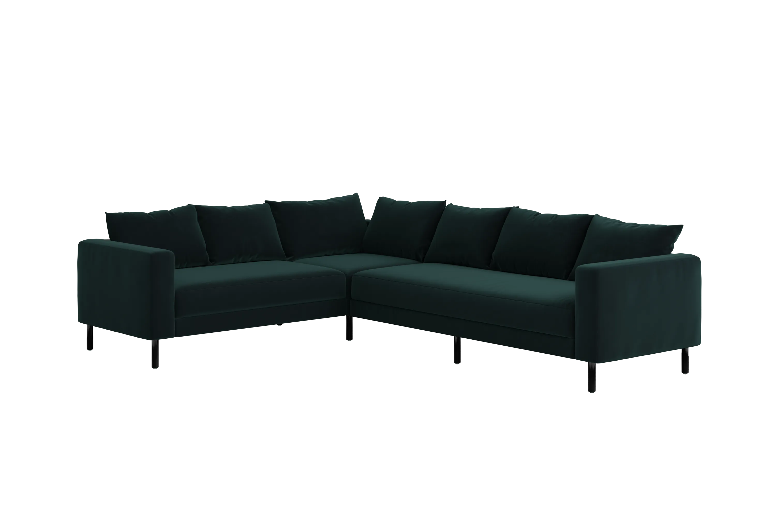 The Essential Corner Sectional (6 Seat) in Recycled Velvet