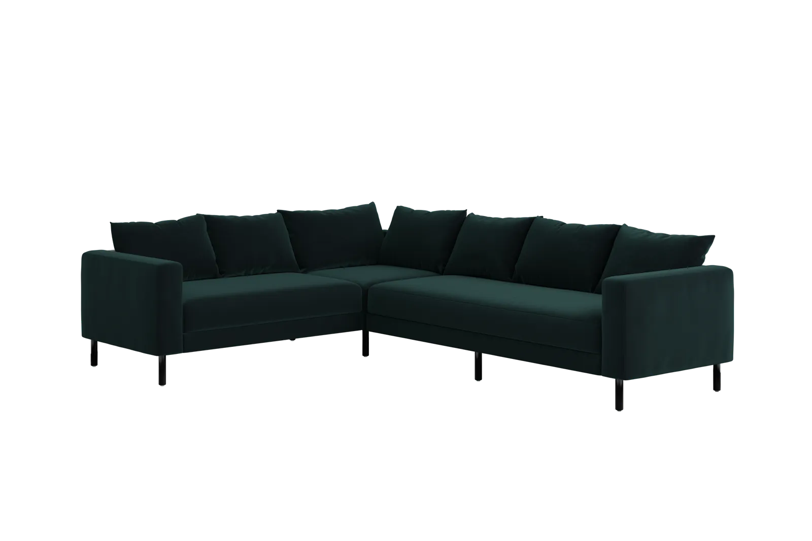The Essential Corner Sectional (6 Seat) in Recycled Velvet