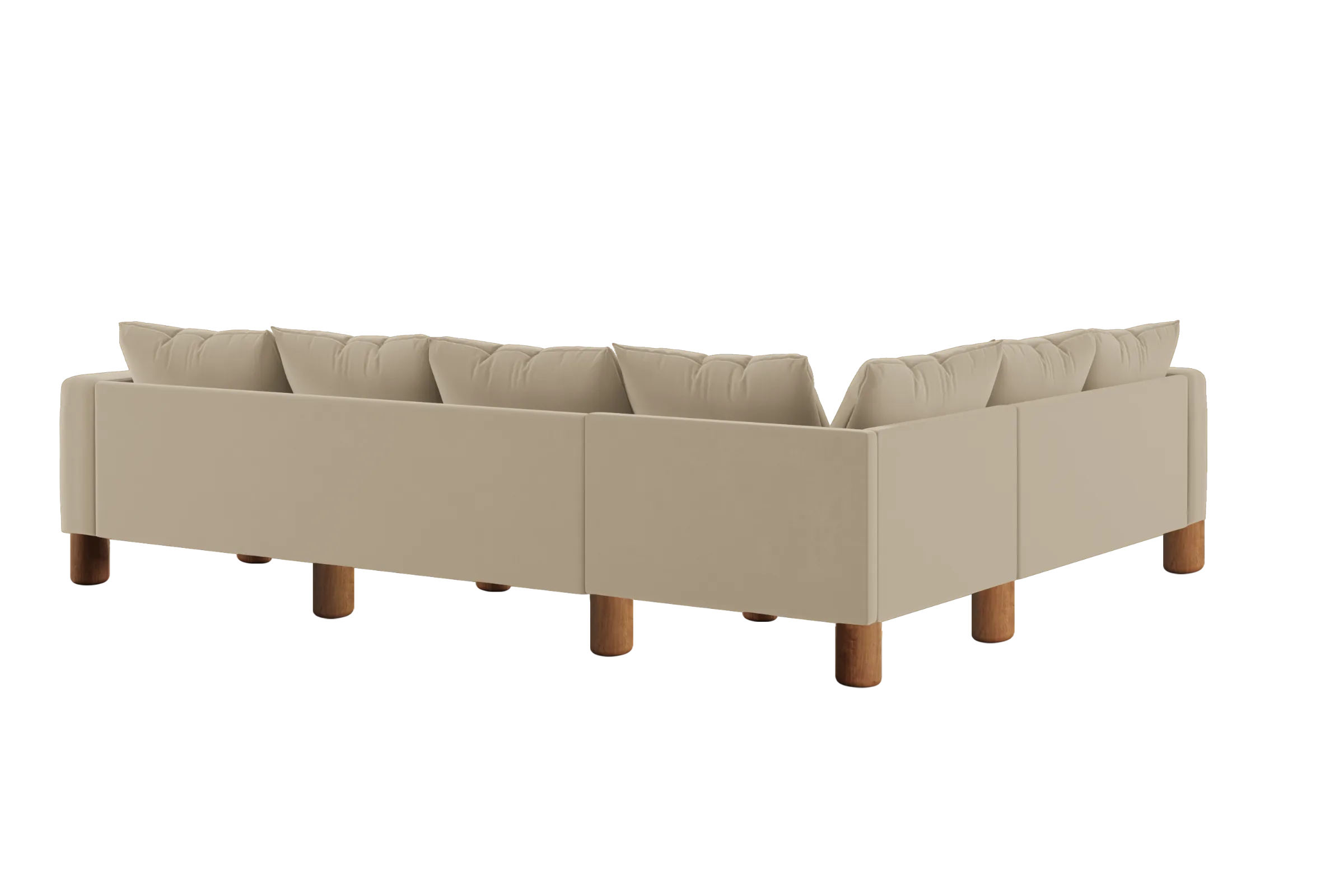 The Essential Corner Sectional (6 Seat) in Recycled Velvet