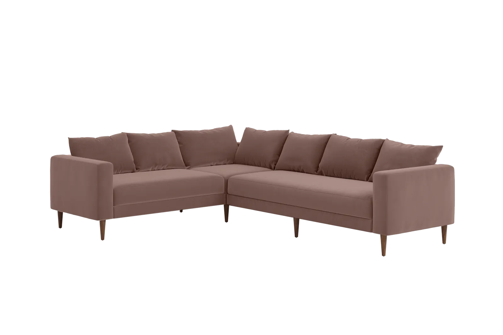 The Essential Corner Sectional (6 Seat) in Recycled Velvet