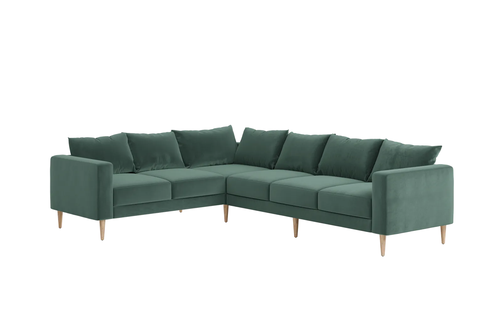 The Essential Corner Sectional (6 Seat) in Recycled Velvet