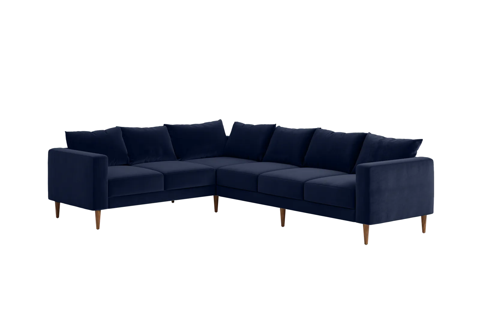 The Essential Corner Sectional (6 Seat) in Recycled Velvet