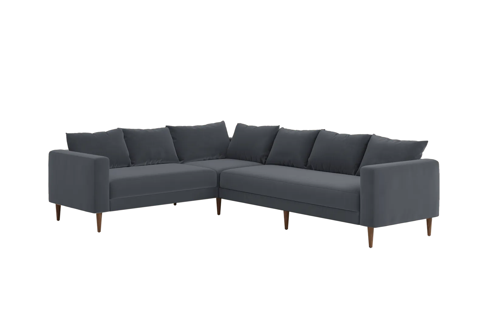 The Essential Corner Sectional (6 Seat) in Recycled Velvet