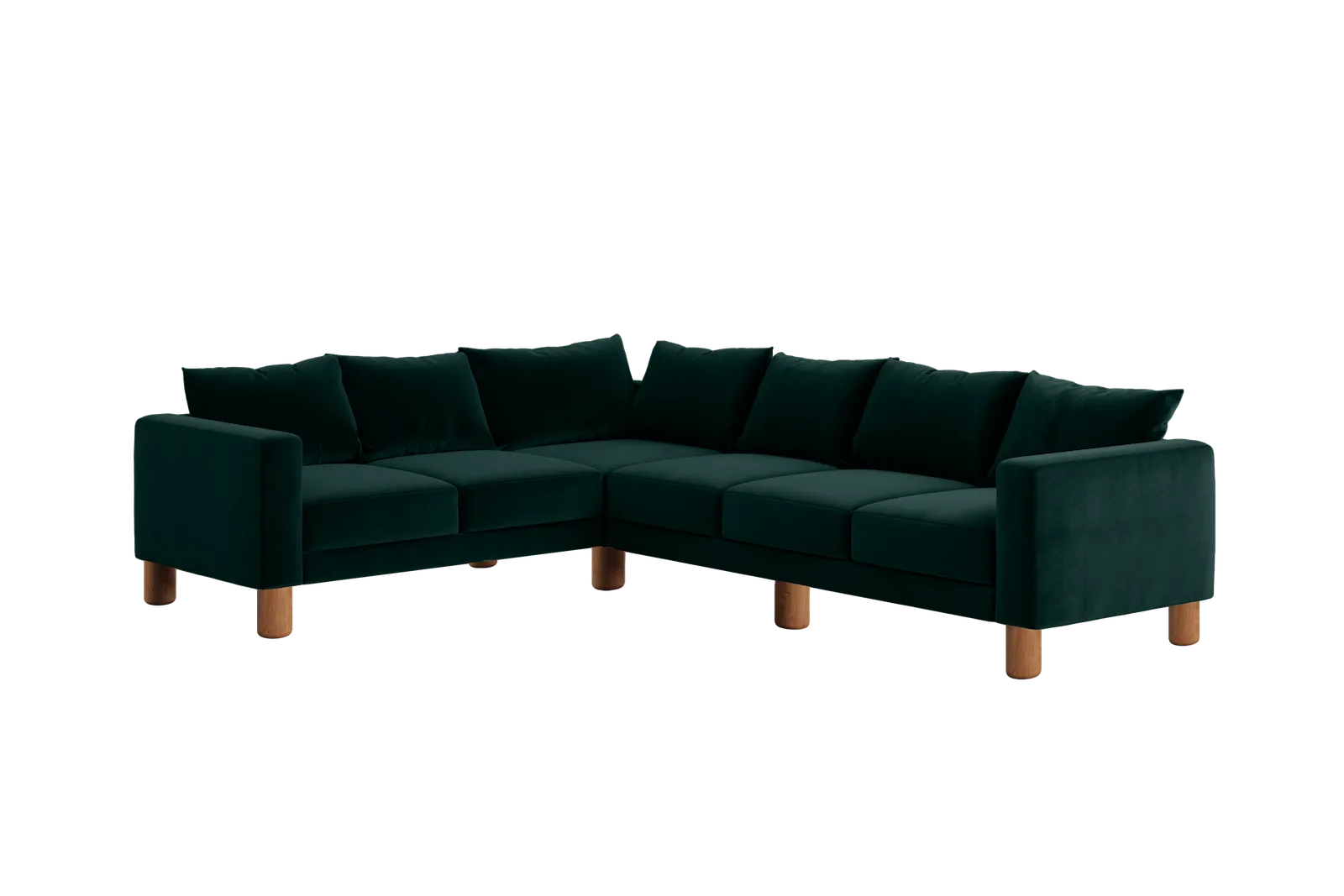 The Essential Corner Sectional (6 Seat) in Recycled Velvet