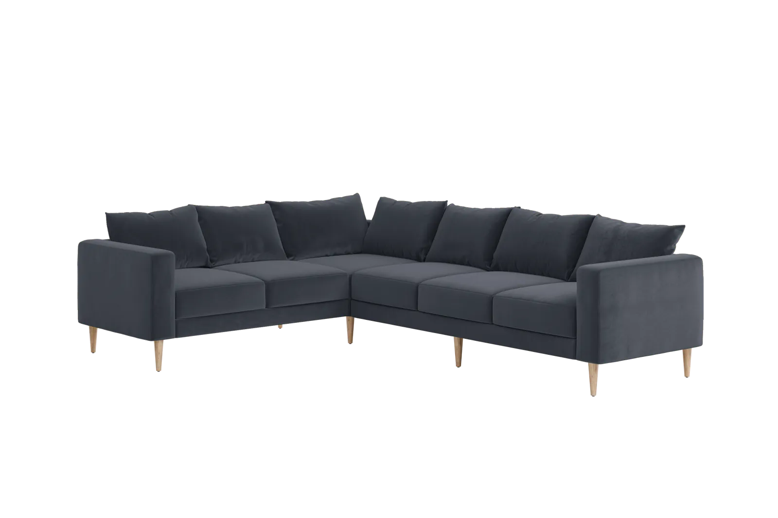 The Essential Corner Sectional (6 Seat) in Recycled Velvet